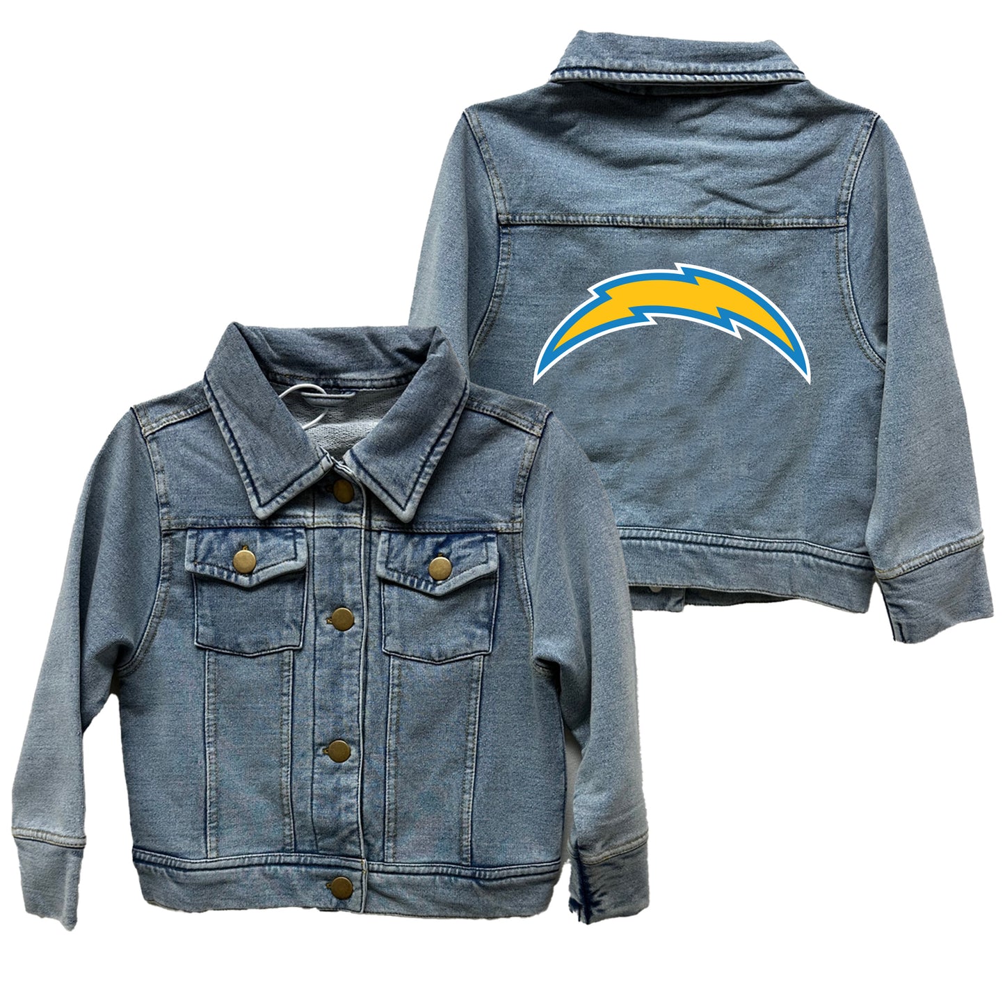 Los Angeles Chargers NFL Youth Terry Jean Jacket