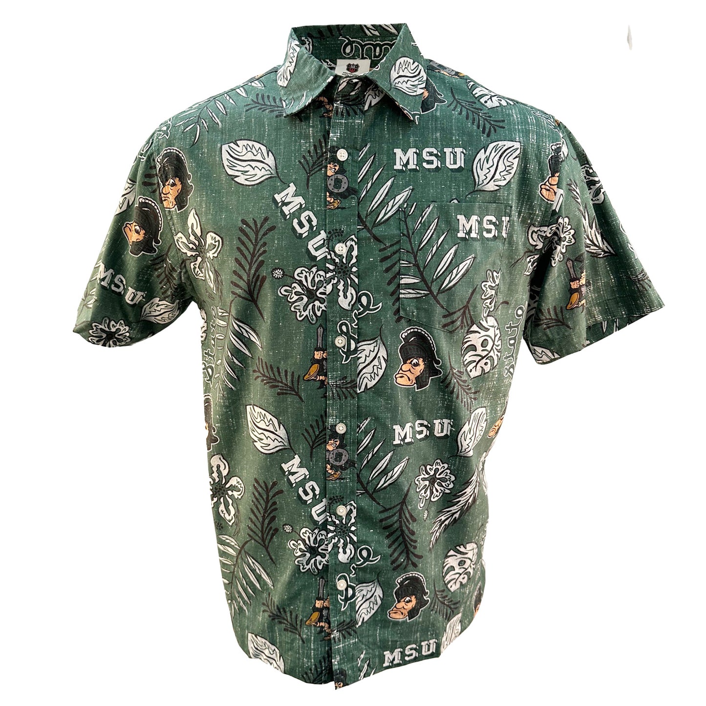 Michigan State Spartans Men's Vault Floral Shirt