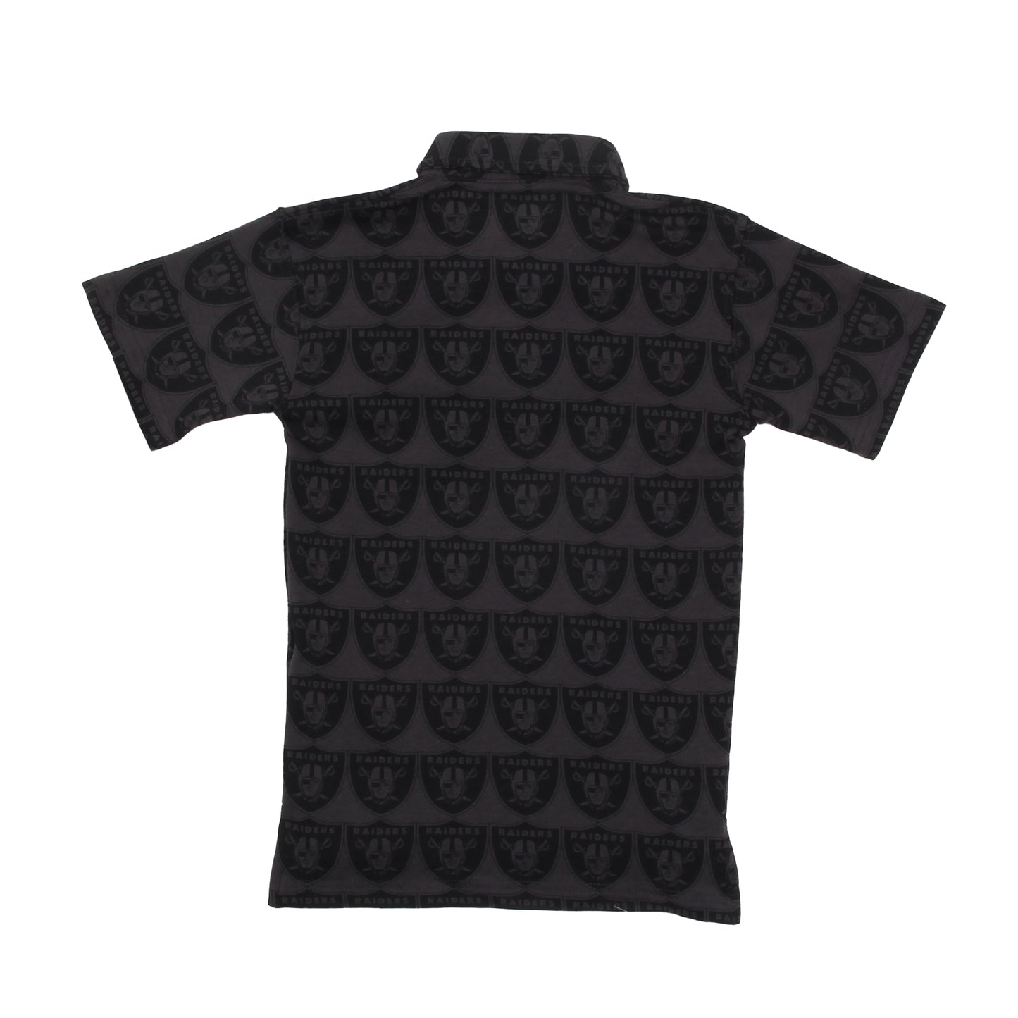 Las Vegas Raiders NFL Youth Allover Print SS Polo Shirt