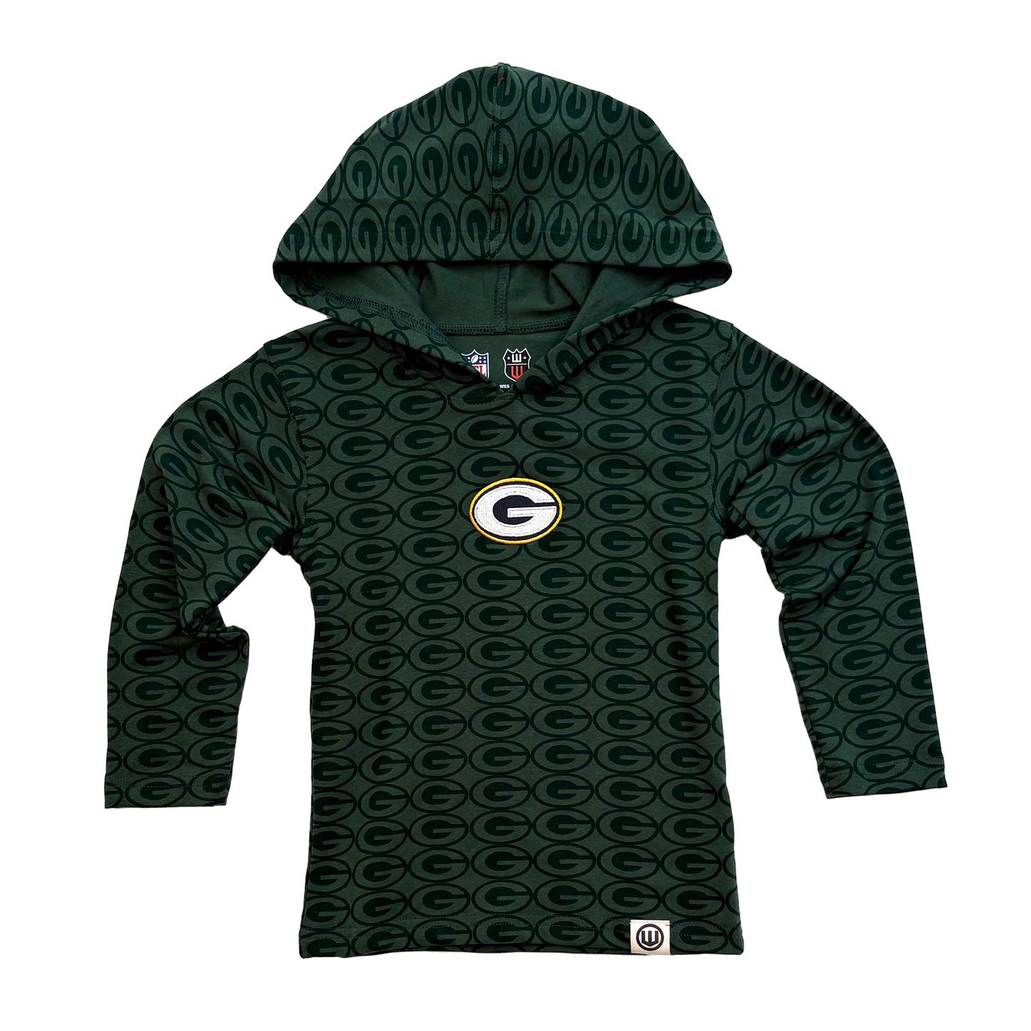 Green Bay Packers NFL Youth Boys Allover Print Hoodie
