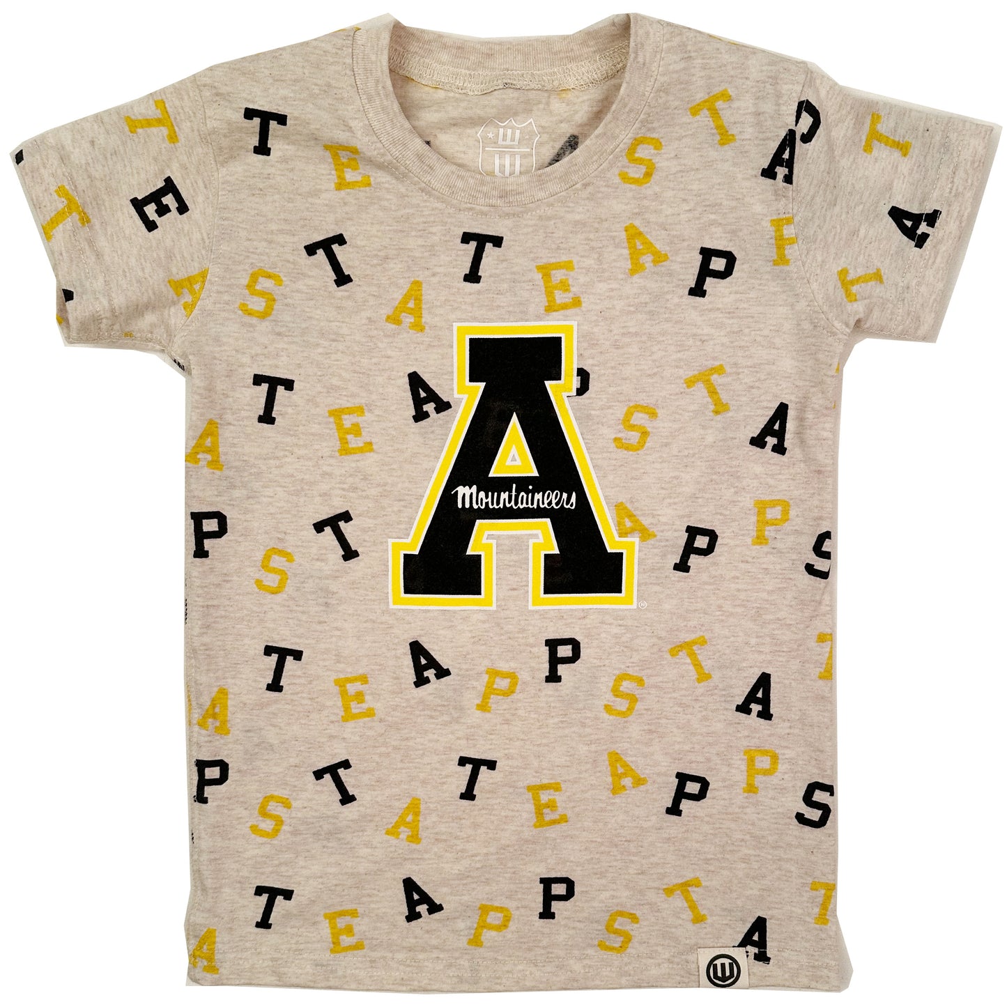 Appalachian State Mountaineers Youth Girls Allover Print Team SS Tee