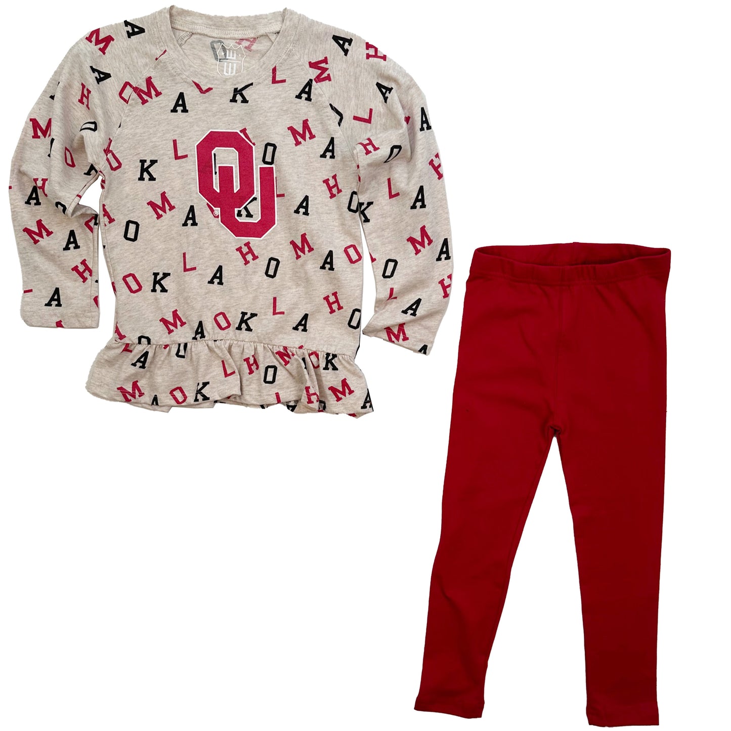 Oklahoma Sooners Infant Allover Team Set
