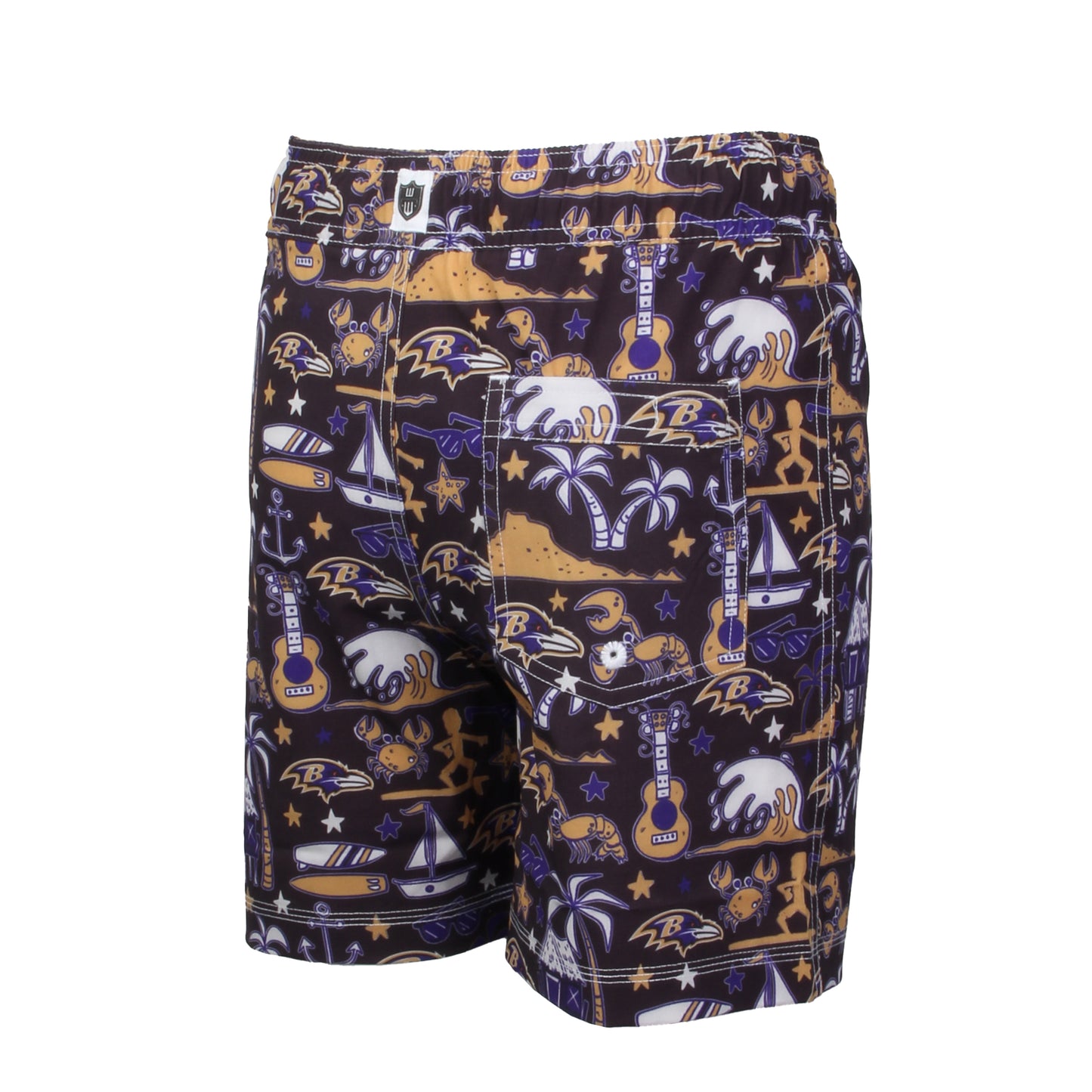 Baltimore Ravens NFL Youth Boys Luau Swim Trunk