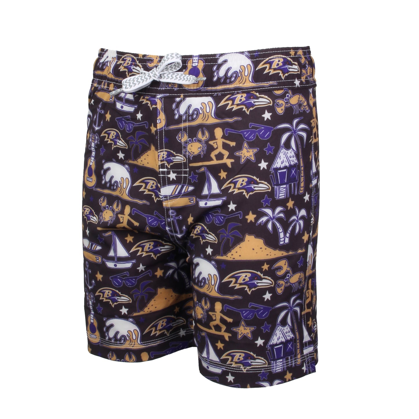 Baltimore Ravens NFL Youth Boys Luau Swim Trunk