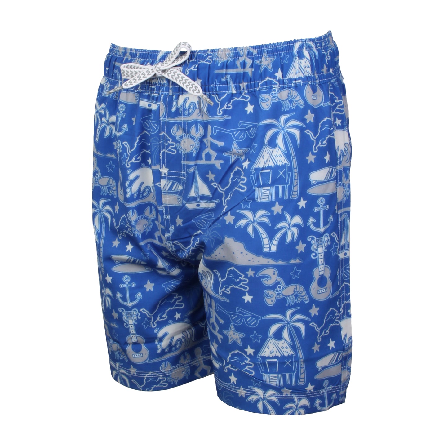 Detroit Lions NFL Youth Boys Luau Swim Trunk