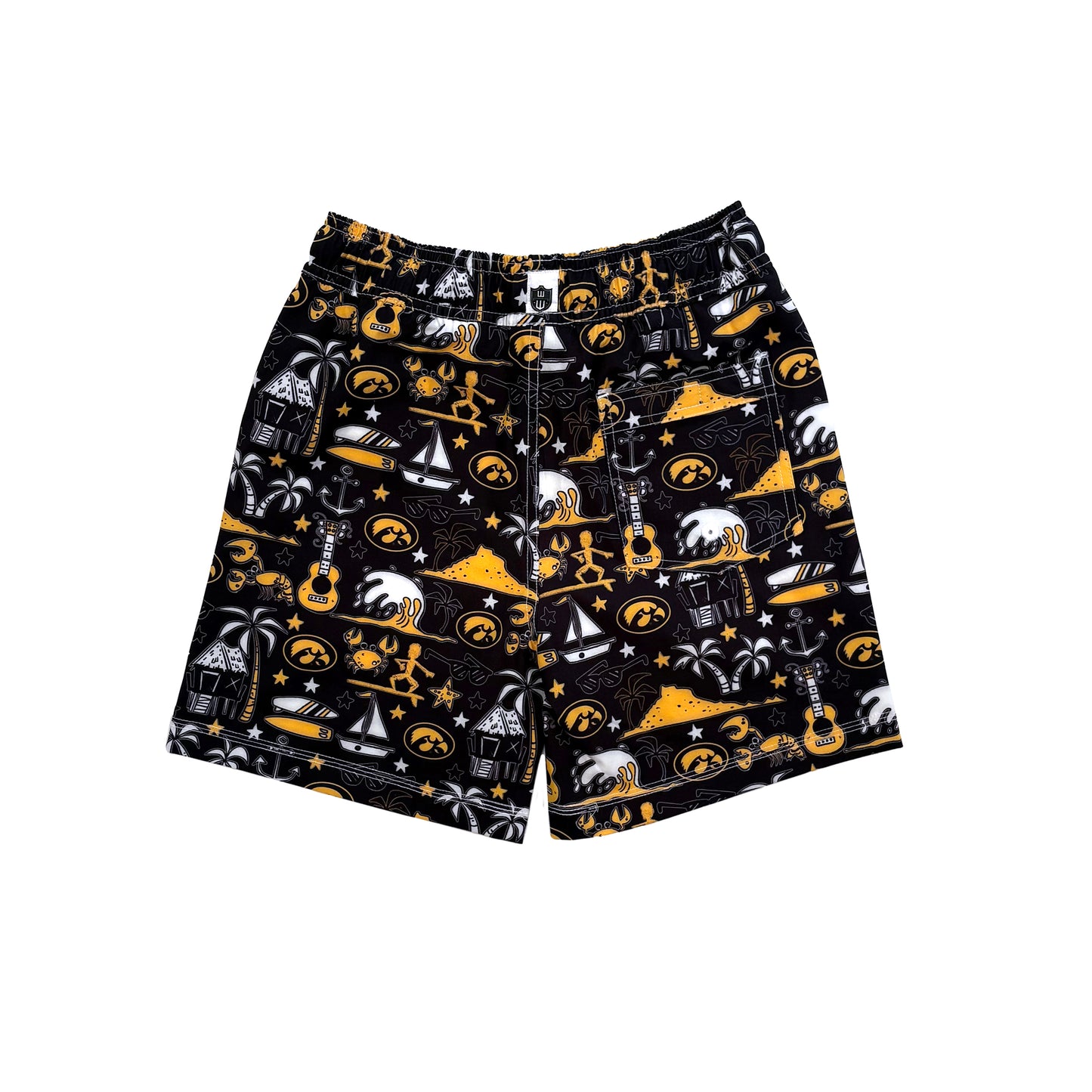 Iowa Hawkeyes Youth Boys Luau Swim Trunk