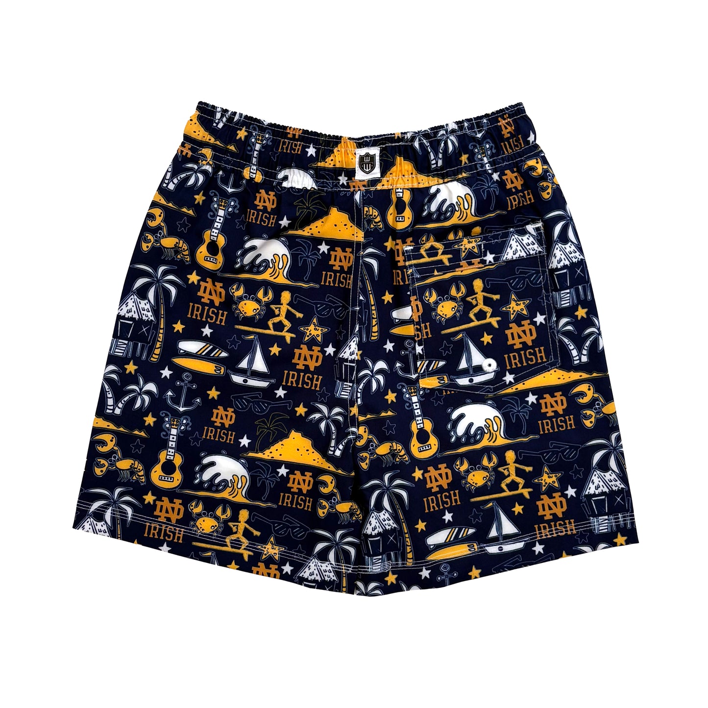 Notre Dame Fighting Irish Youth Boys Luau Swim Trunk