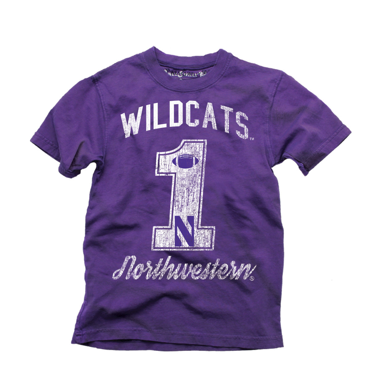 Northwestern Wildcats Youth #1 Spirit SS Tee