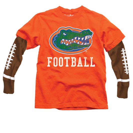 Florida Gators  Youth Football Sleeve Tee