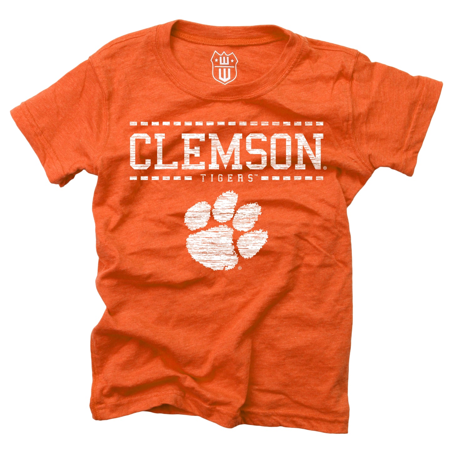 Clemson Tigers NCAA Girls S/S Blended Tee - Orange Crush