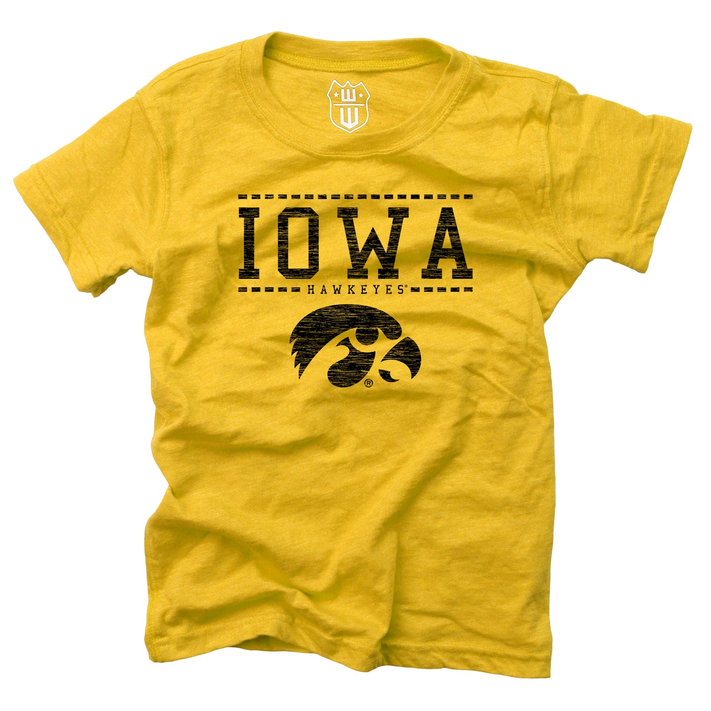 Iowa Hawkeyes NCAA Girls S/S Blended Tee - Bold Gold