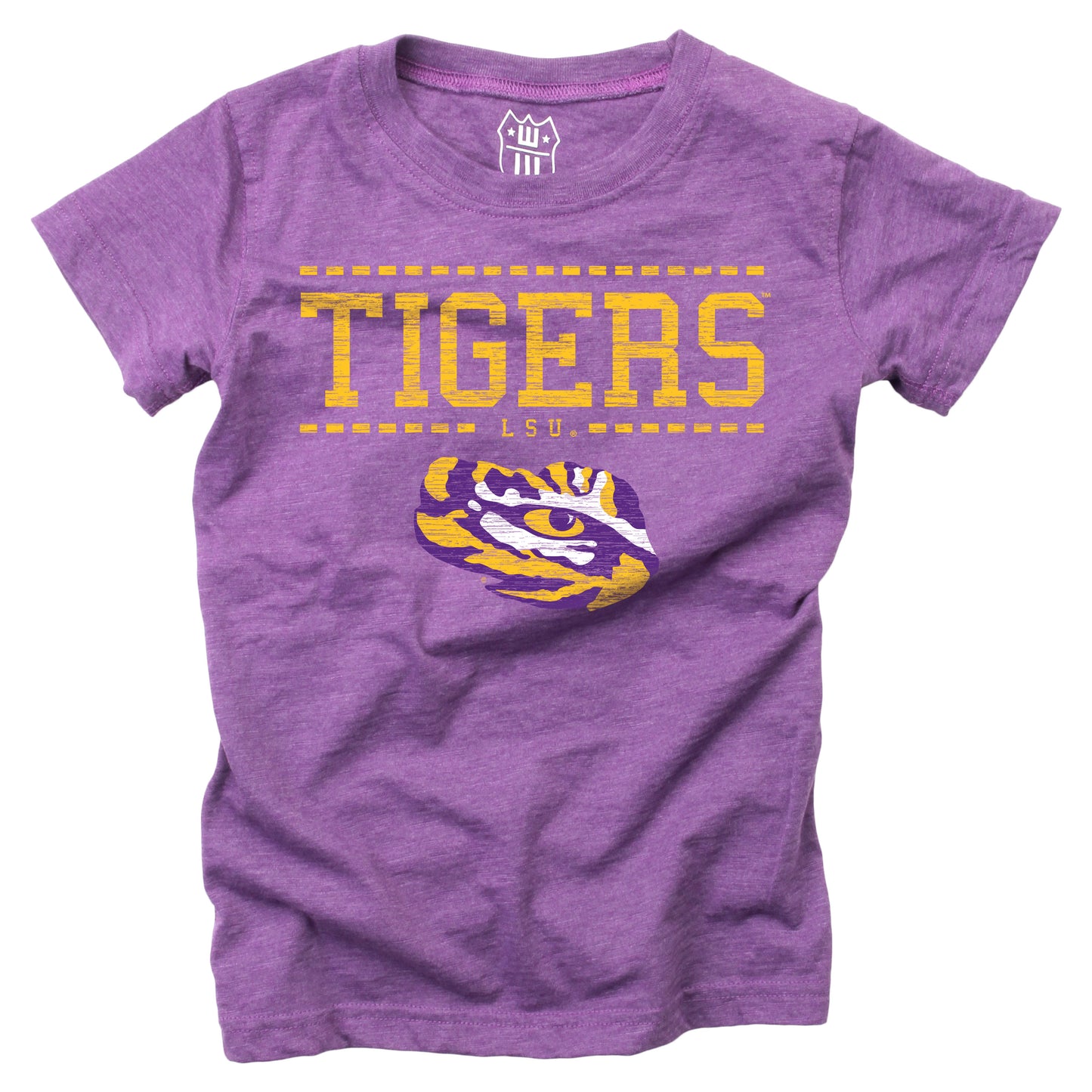 LSU Tigers NCAA Girls S/S Blended Tee - Grape