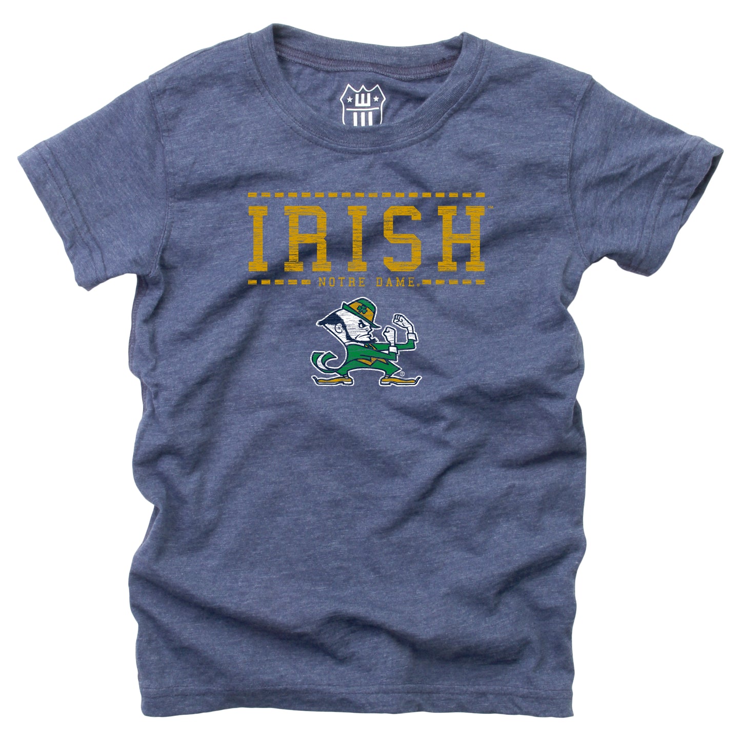 Notre Dame Fighting Irish Youth SS Blend Slub Tee - Midnight