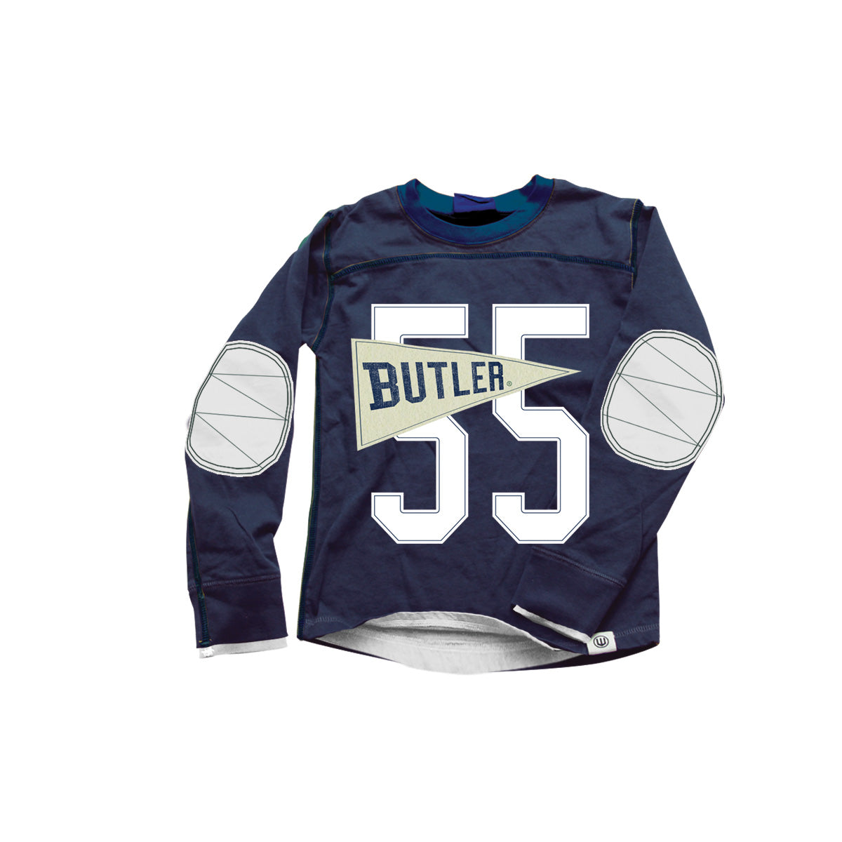 Butler Bulldogs Youth Pennant LS Jersey