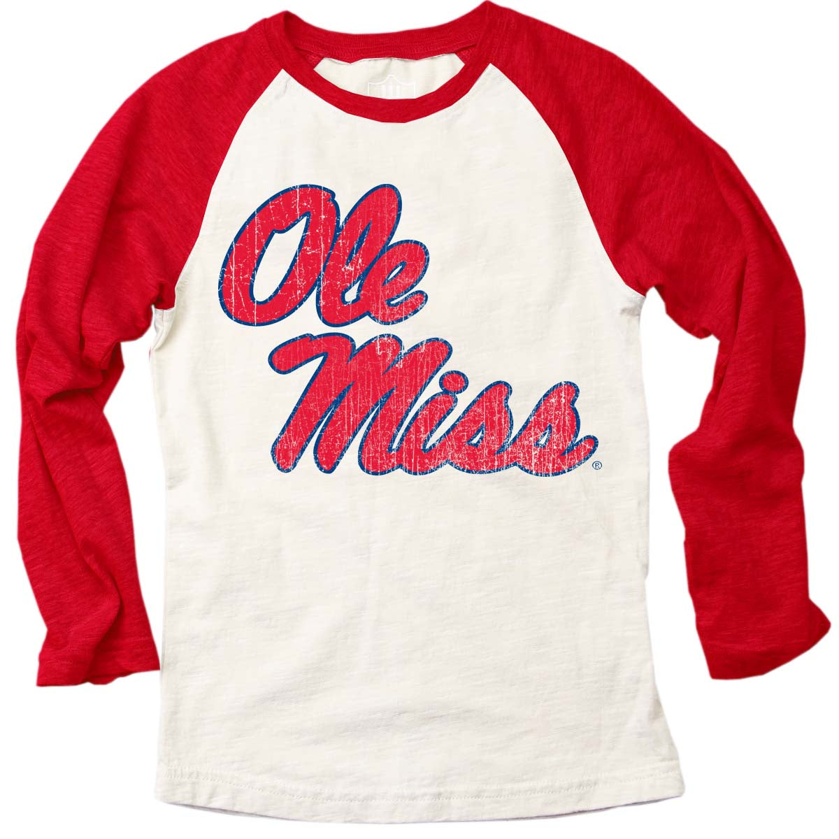 Ole Miss Rebels Youth Girls LS Raglan
