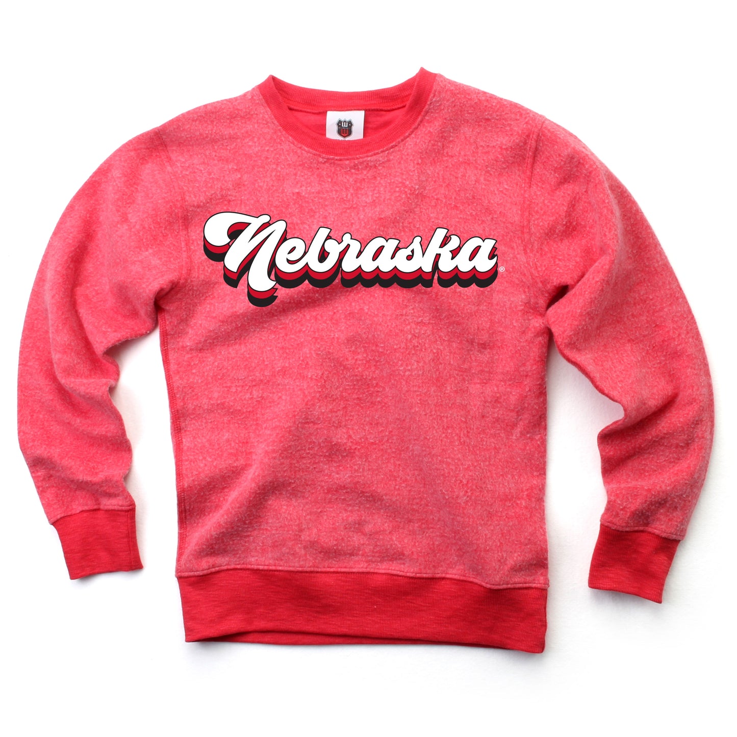 Nebraska Huskers Youth Reverse Fleece Crew