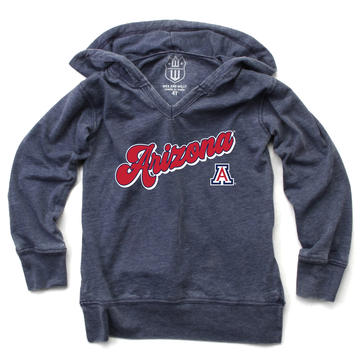 Arizona Wildcats NCAA Girls VNeck Hoodie Tee