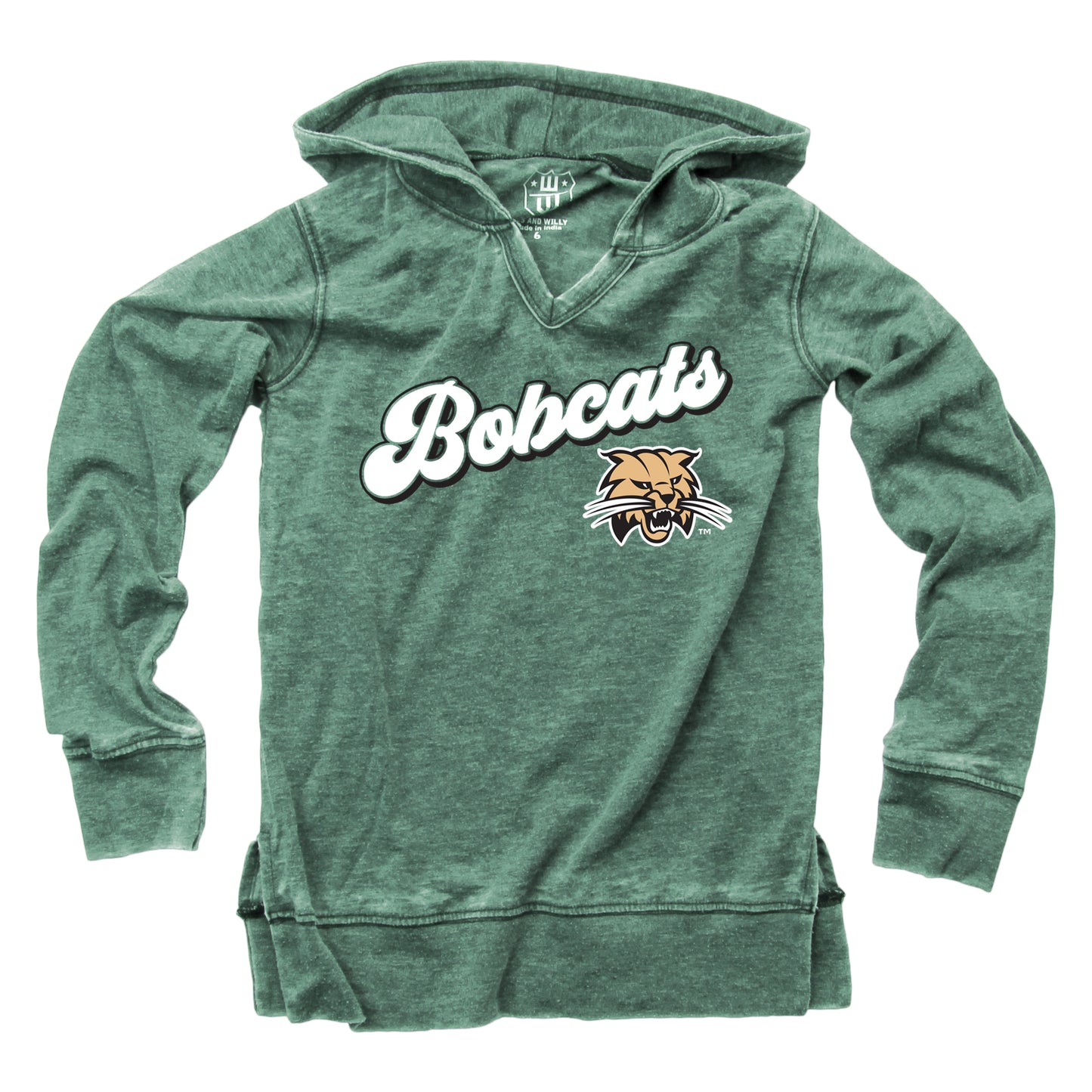 Ohio Bobcats NCAA Girls VNeck Hoodie Tee