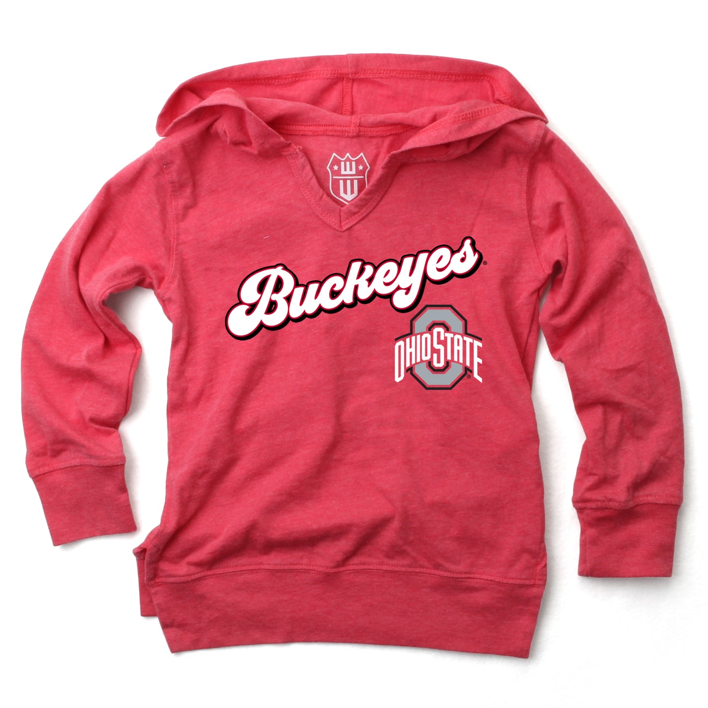Ohio State Buckeyes NCAA Girls VNeck Hoodie Tee