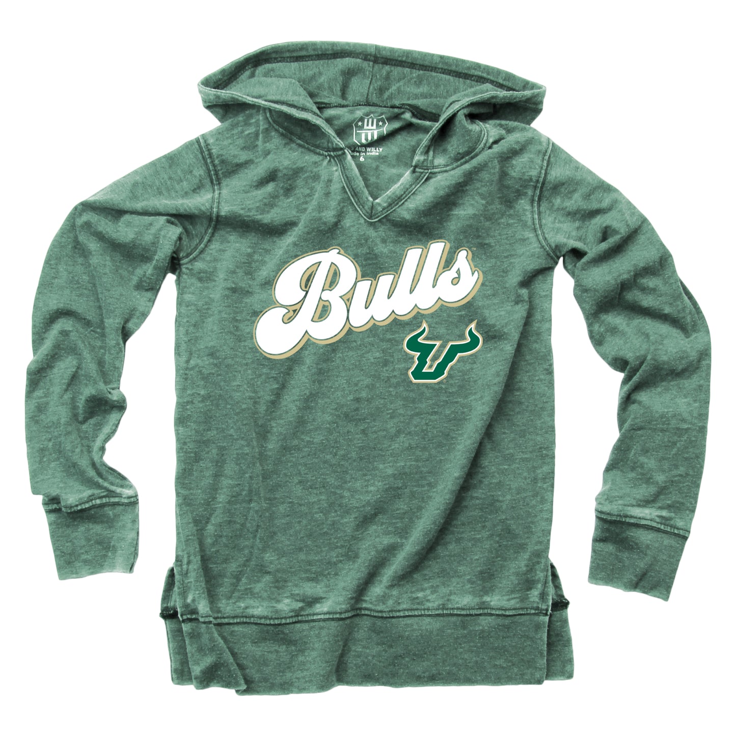 South Florida Bulls NCAA Girls VNeck Hoodie Tee