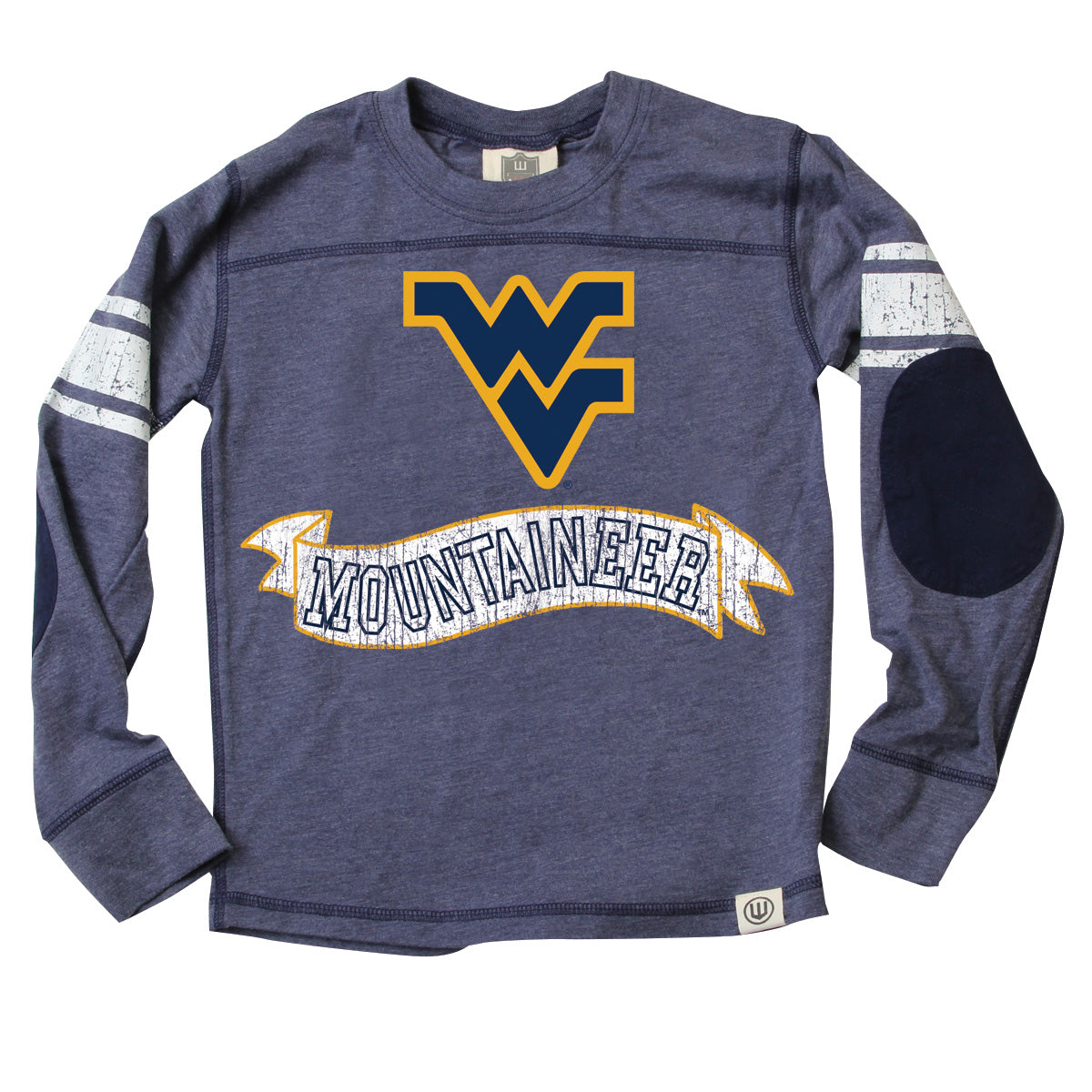 West Virginia Mountaineers Youth Blend LS Jersey Shirt