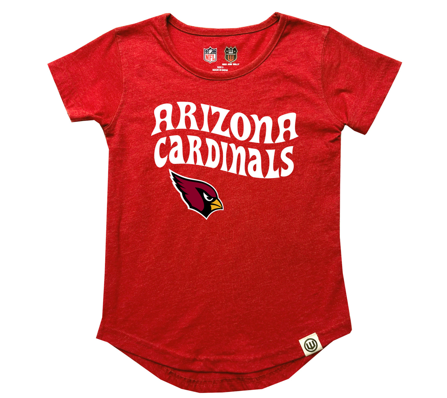Arizona Cardinals NFL Youth Girls Burnout T-Shirt