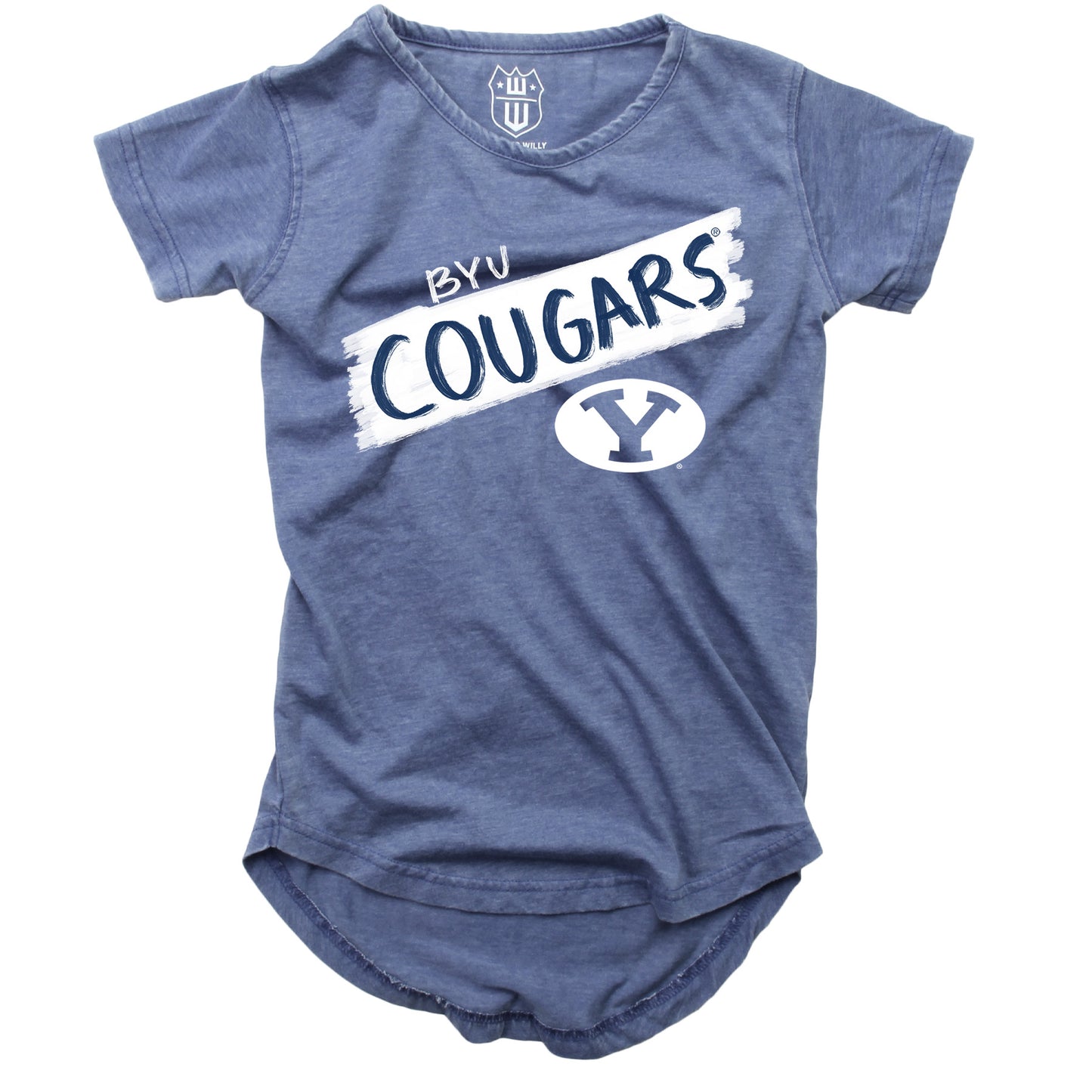 Brigham Young Cougars NCAA Girls S/S Burnout Tee