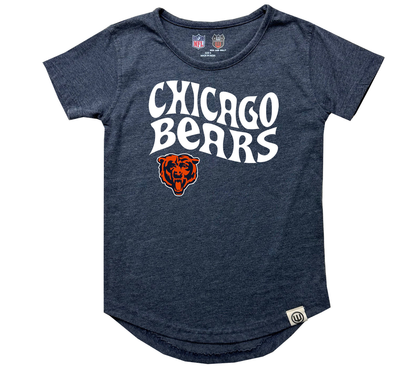 Chicago Bears NFL Youth Girls Burnout T-Shirt