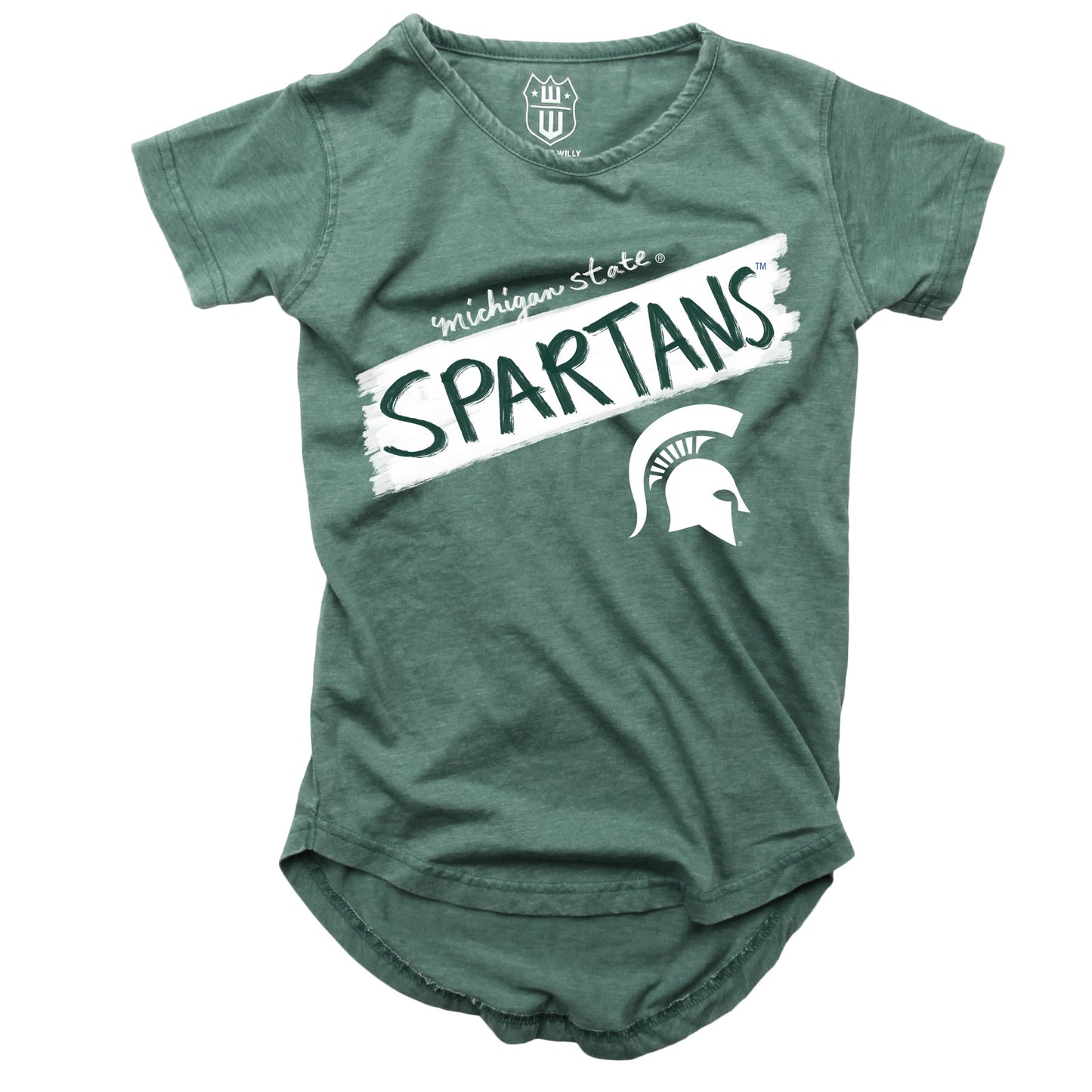 Michigan State Spartans NCAA Girls S/S Burnout Tee