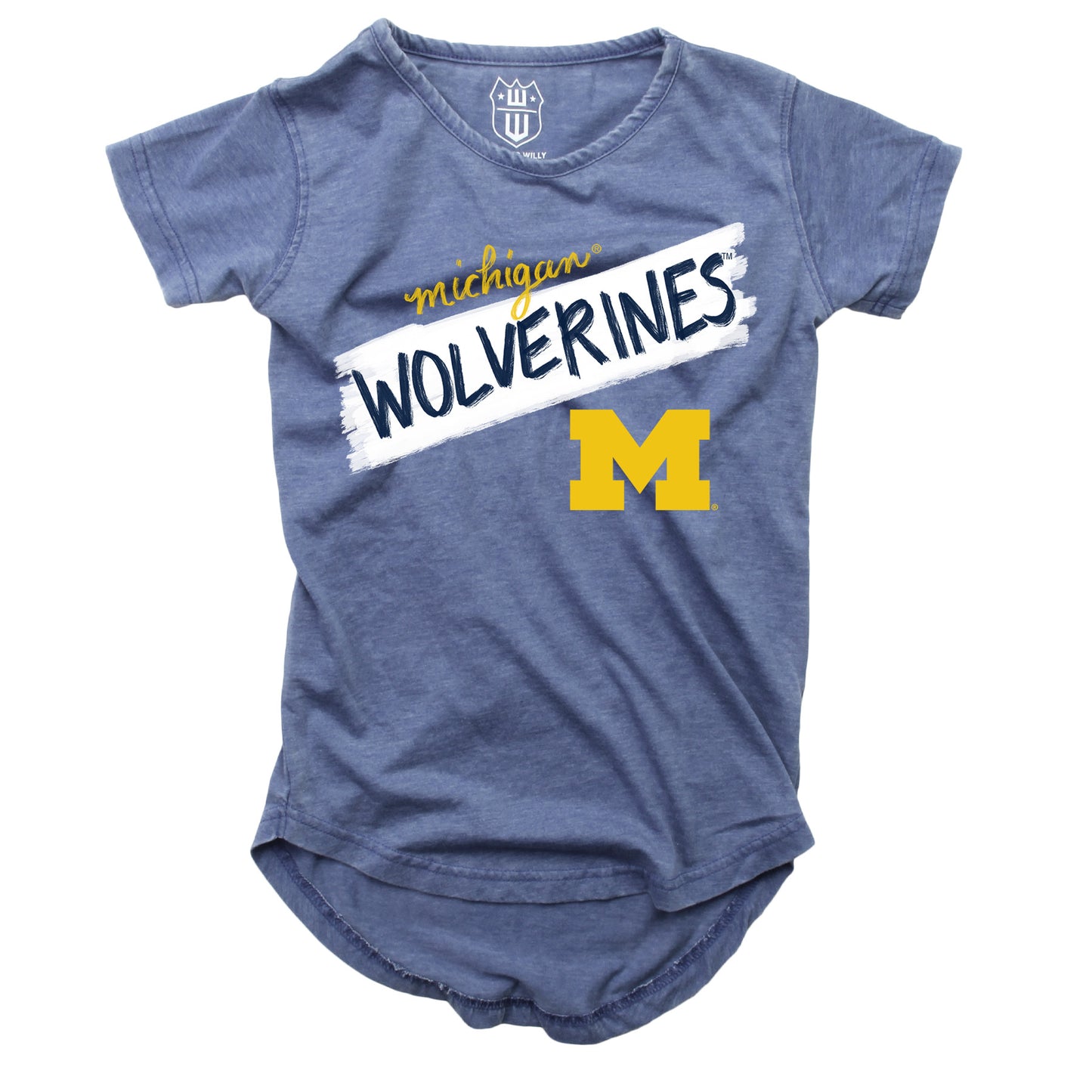 Michigan Wolverines NCAA Girls S/S Burnout Tee