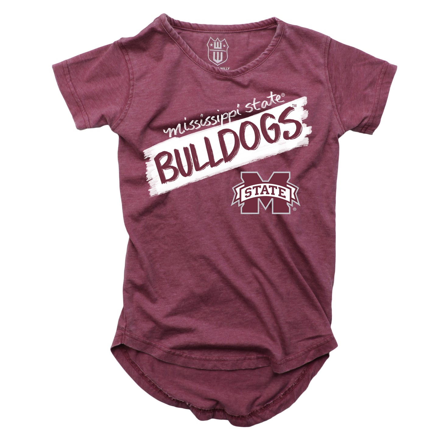 Mississippi State Bulldogs NCAA Girls S/S Burnout Tee