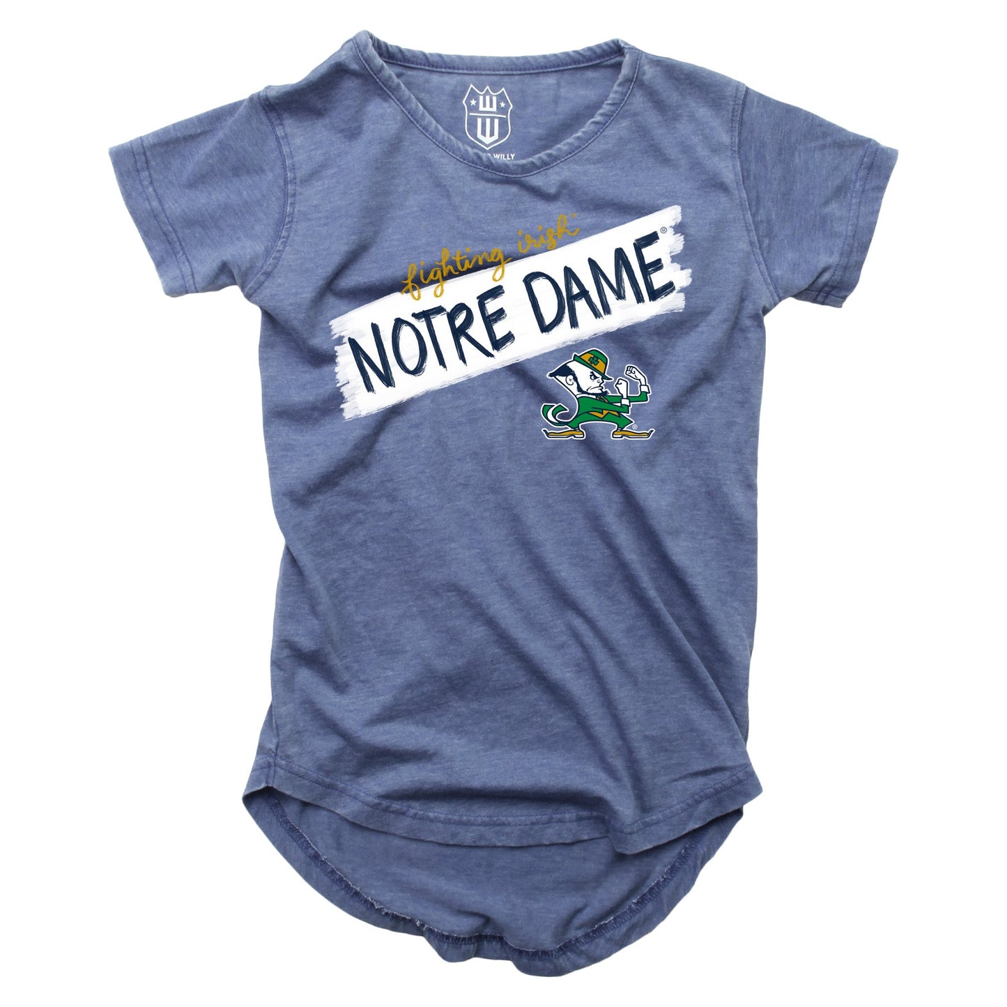 Notre Dame Fighting Irish Youth Girls Burnout High Low Tee