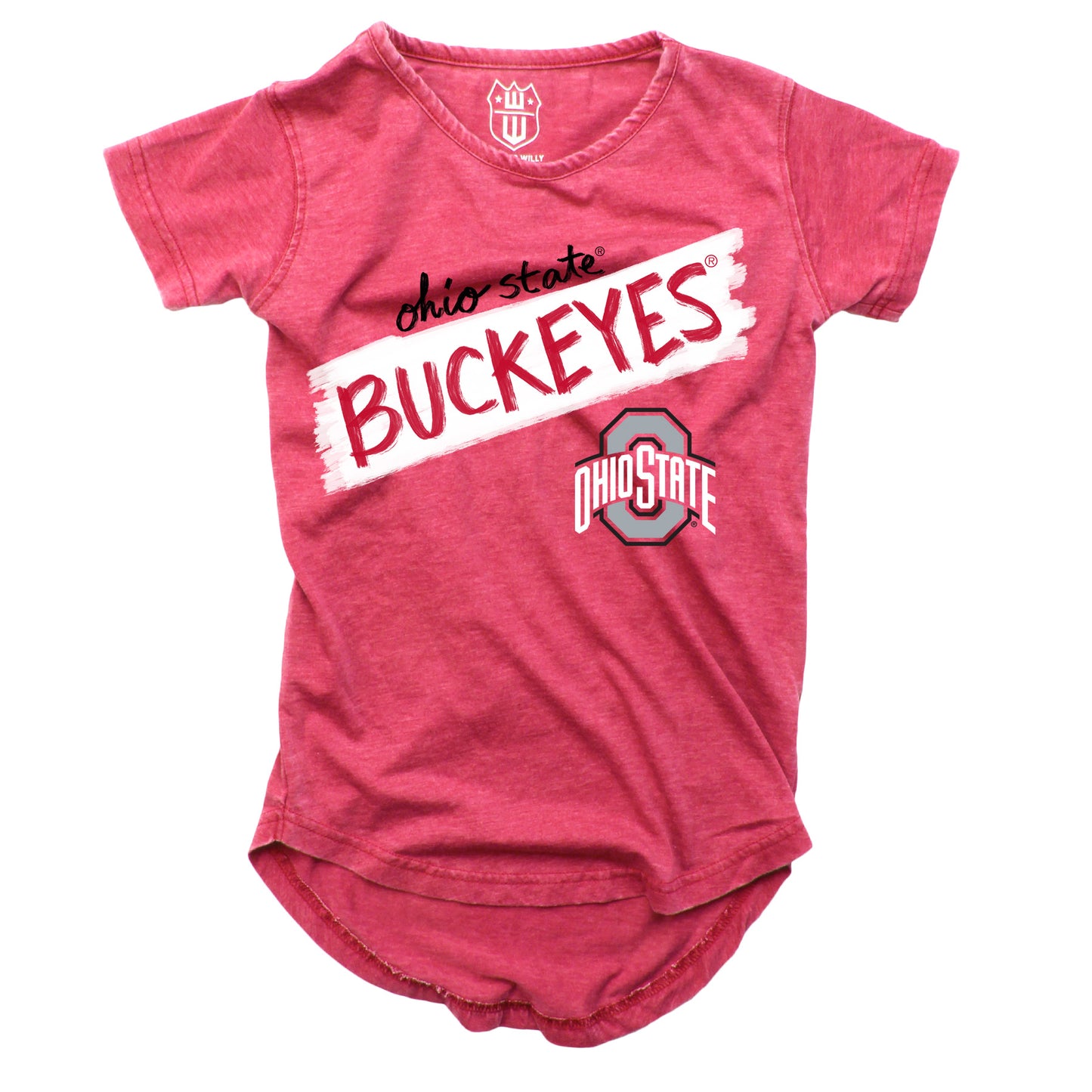 Ohio State Buckeyes NCAA Girls S/S Burnout Tee