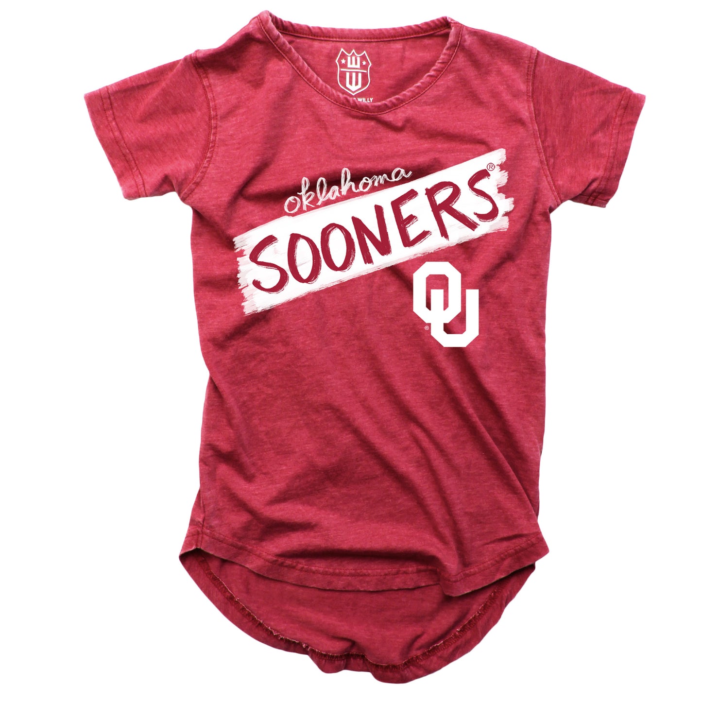 Oklahoma Sooners NCAA Girls S/S Burnout Tee