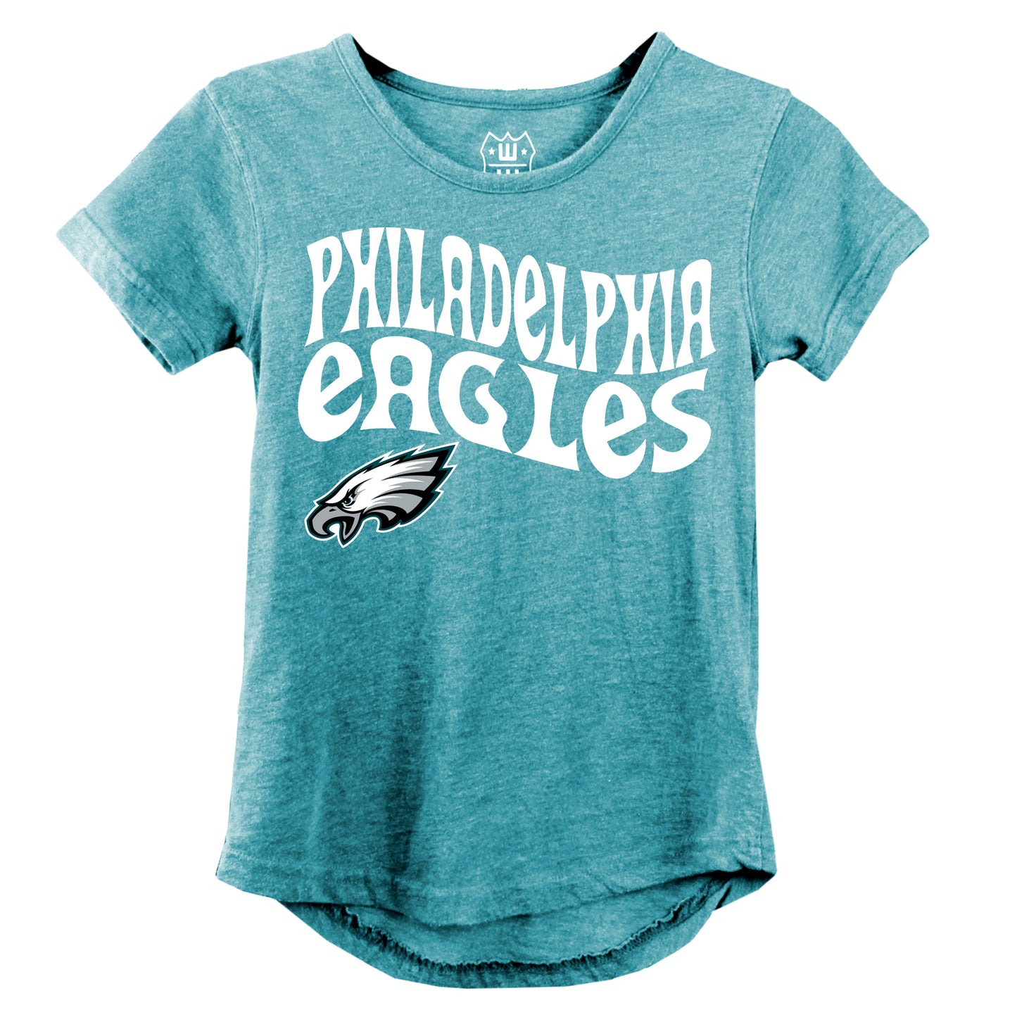 Philadelphia Eagles NFL Girls SS Burn Out Tee Shirt
