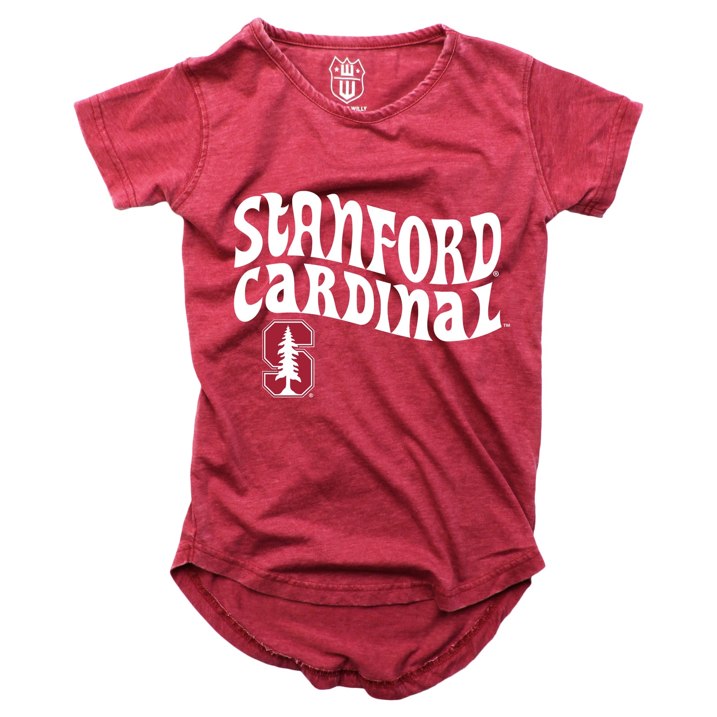Stanford Cardinal Youth Girls Burnout High Low Tee