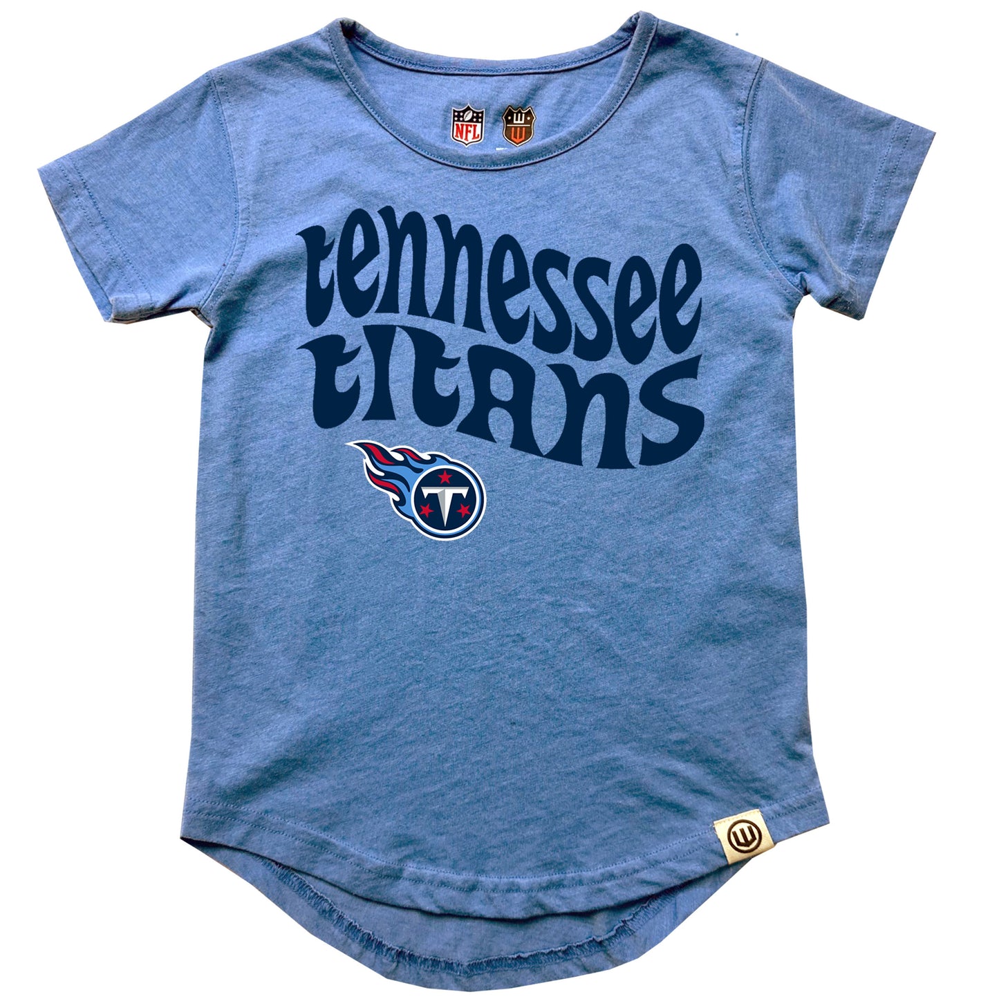 Tennessee Titans NFL Girls SS Burn Out Tee Shirt