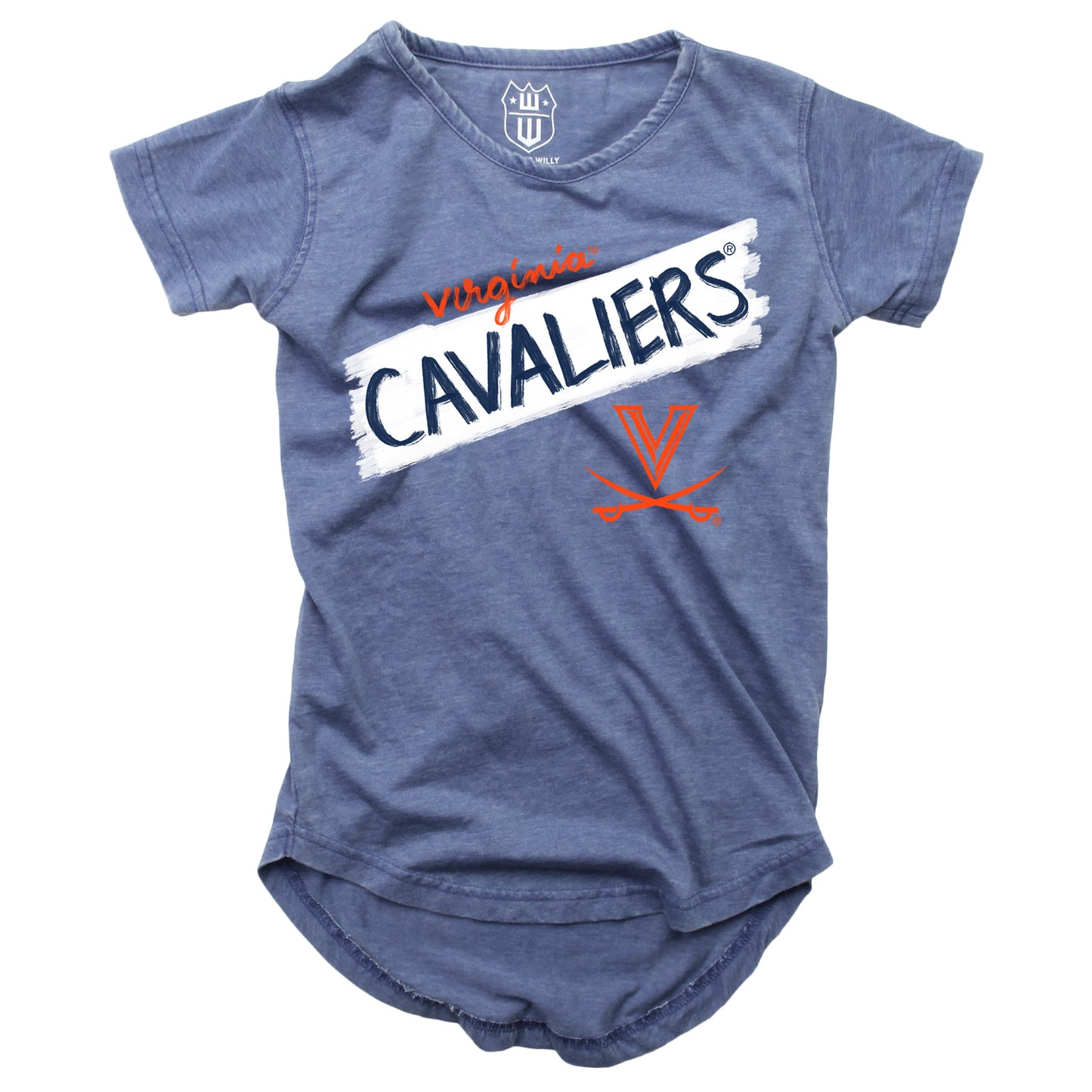 Virginia Cavaliers NCAA Girls S/S Burnout Tee