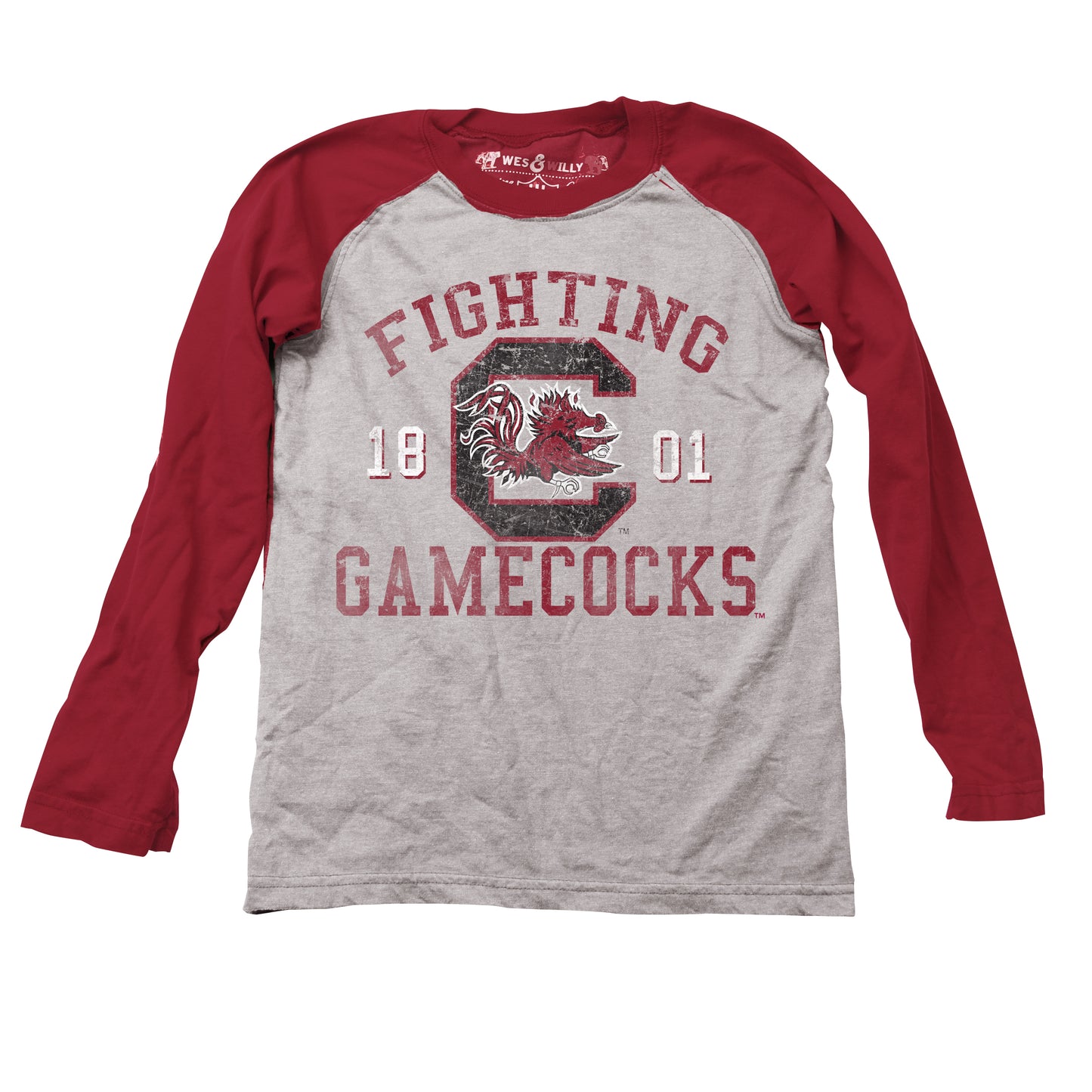 South Carolina Gamecocks Youth LS Heather Raglan