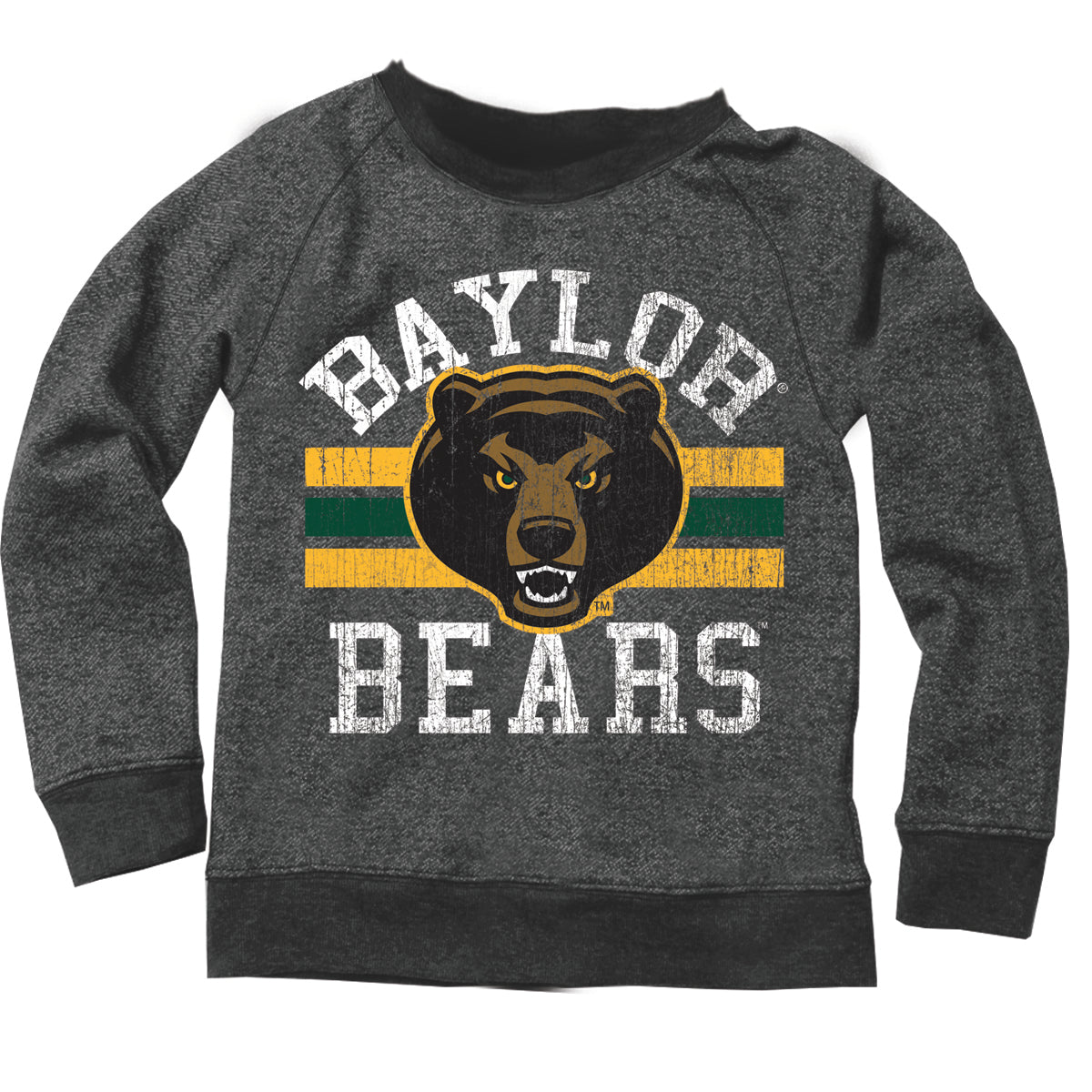 Baylor Bears Youth Boys French Terry Crew