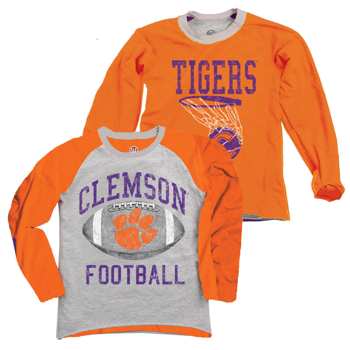 Clemson Tigers Youth Boys Inside Out Tee