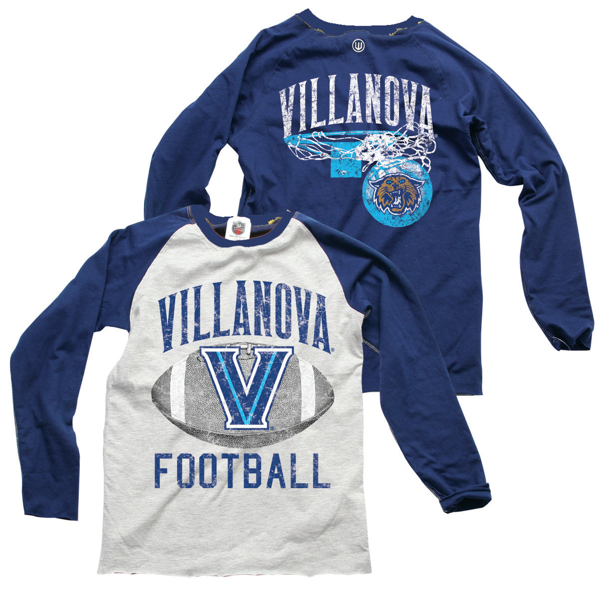 Villanova Wildcats Youth LS Inside Out Tee