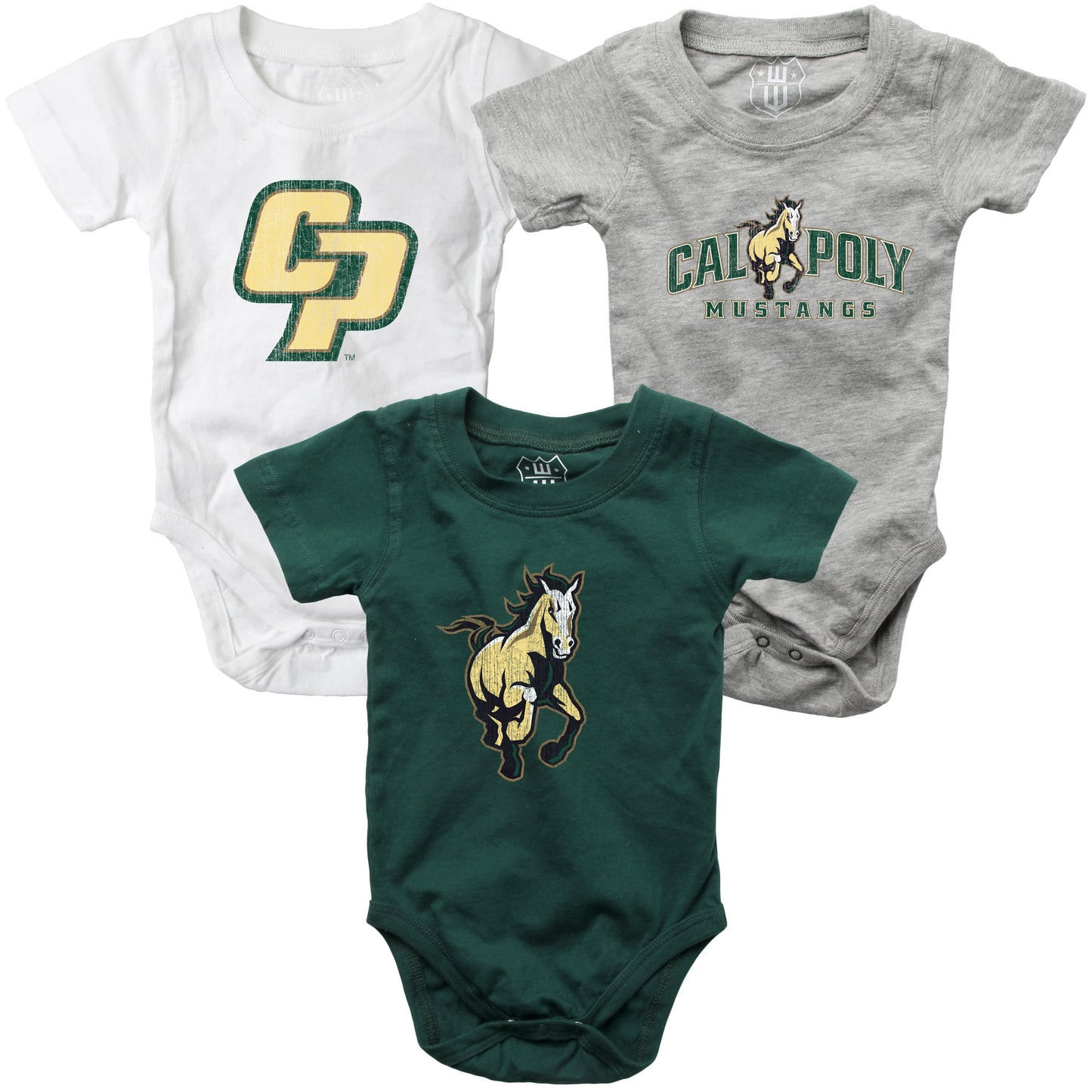 Cal Poly Mustangs Infant SS Hopper 3 Pack
