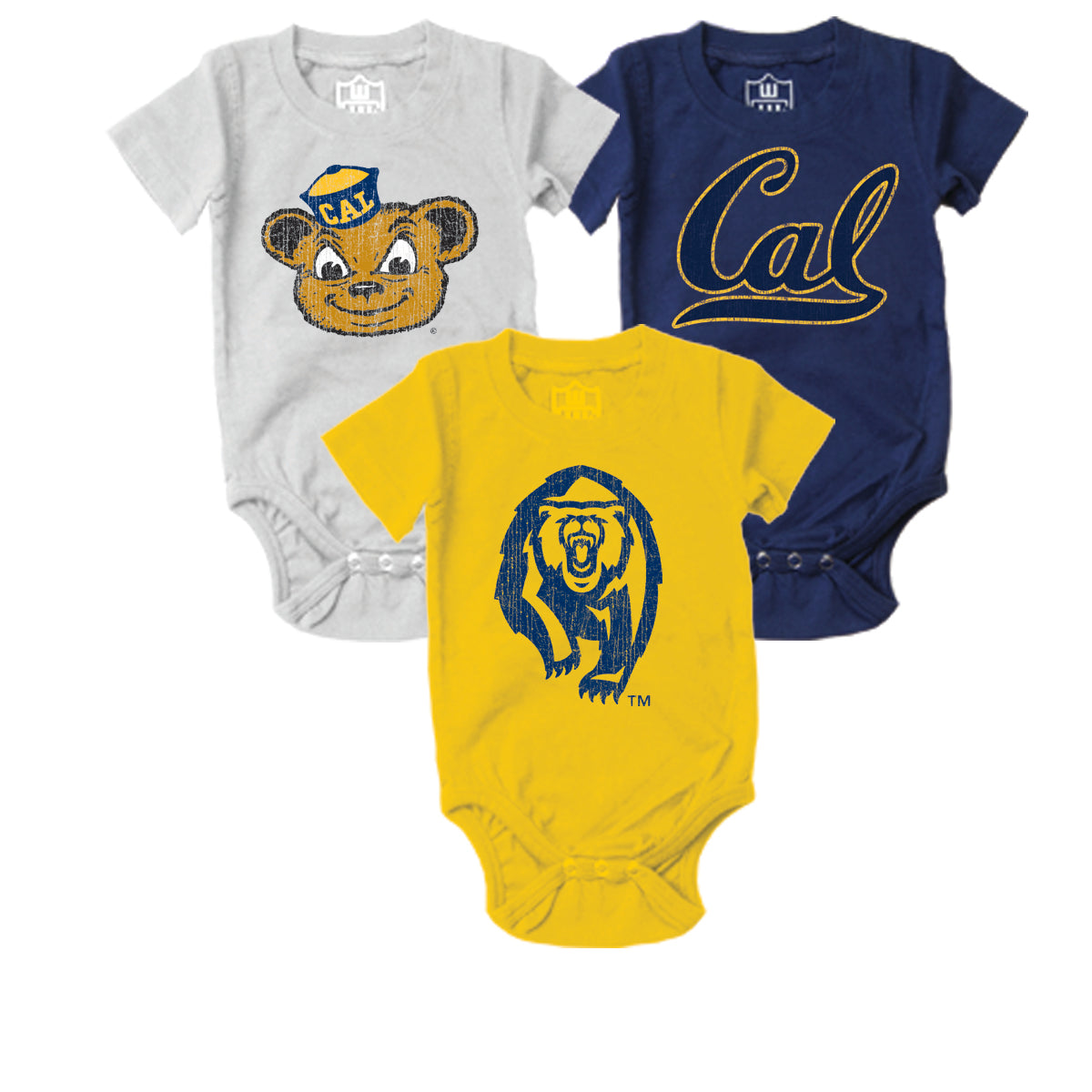 California Golden Bears Infant SS Hopper 3 Pack