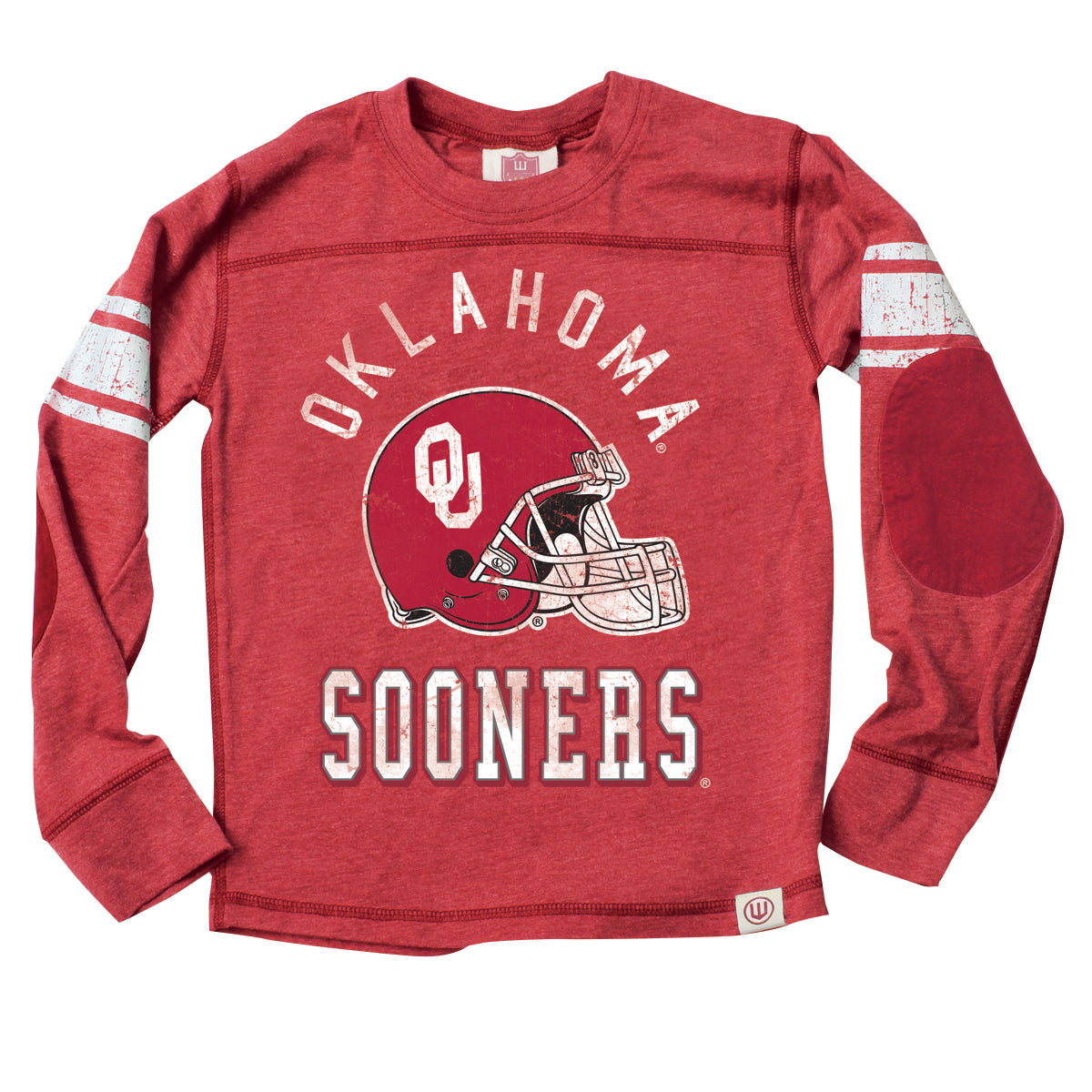 Oklahoma Sooners Youth Helmet LS Blend Jersey