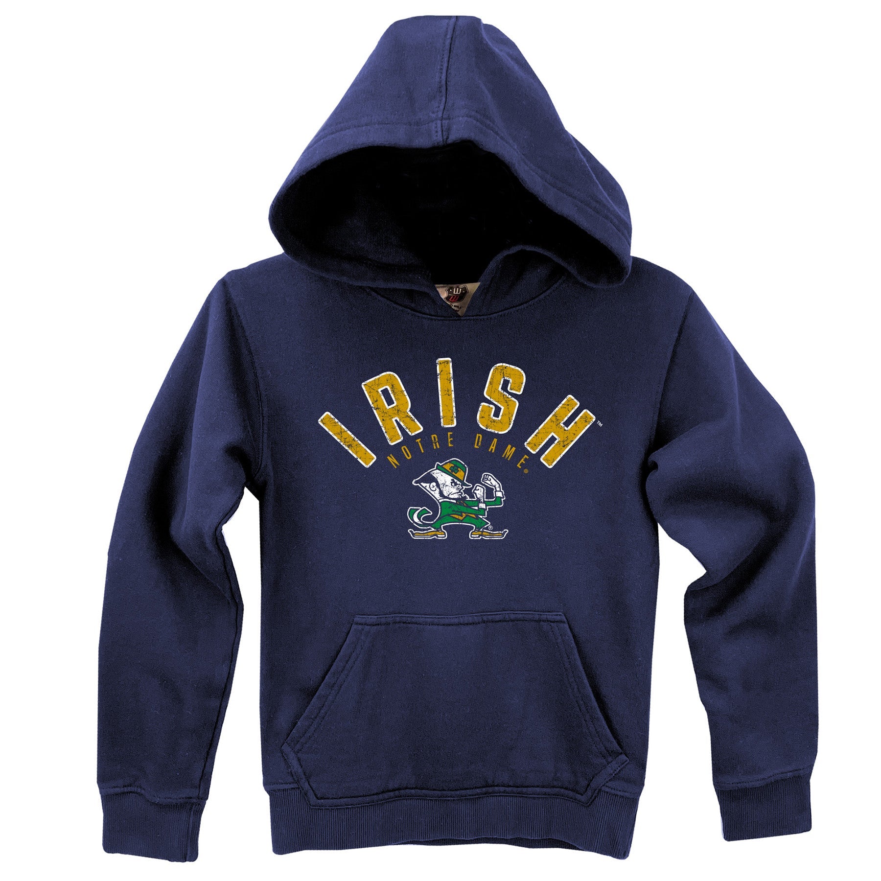 Notre Dame Fighting Irish Youth Boys Organic Cotton Fleece Hoodie Wes Willy