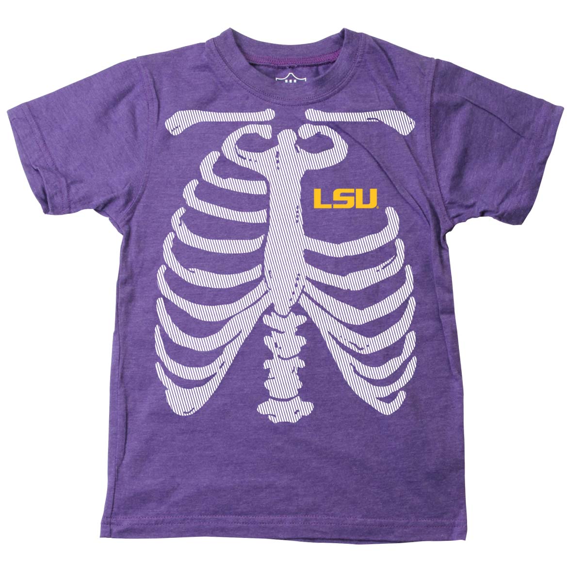 LSU Tigers Youth Boys Glow Bones Tee