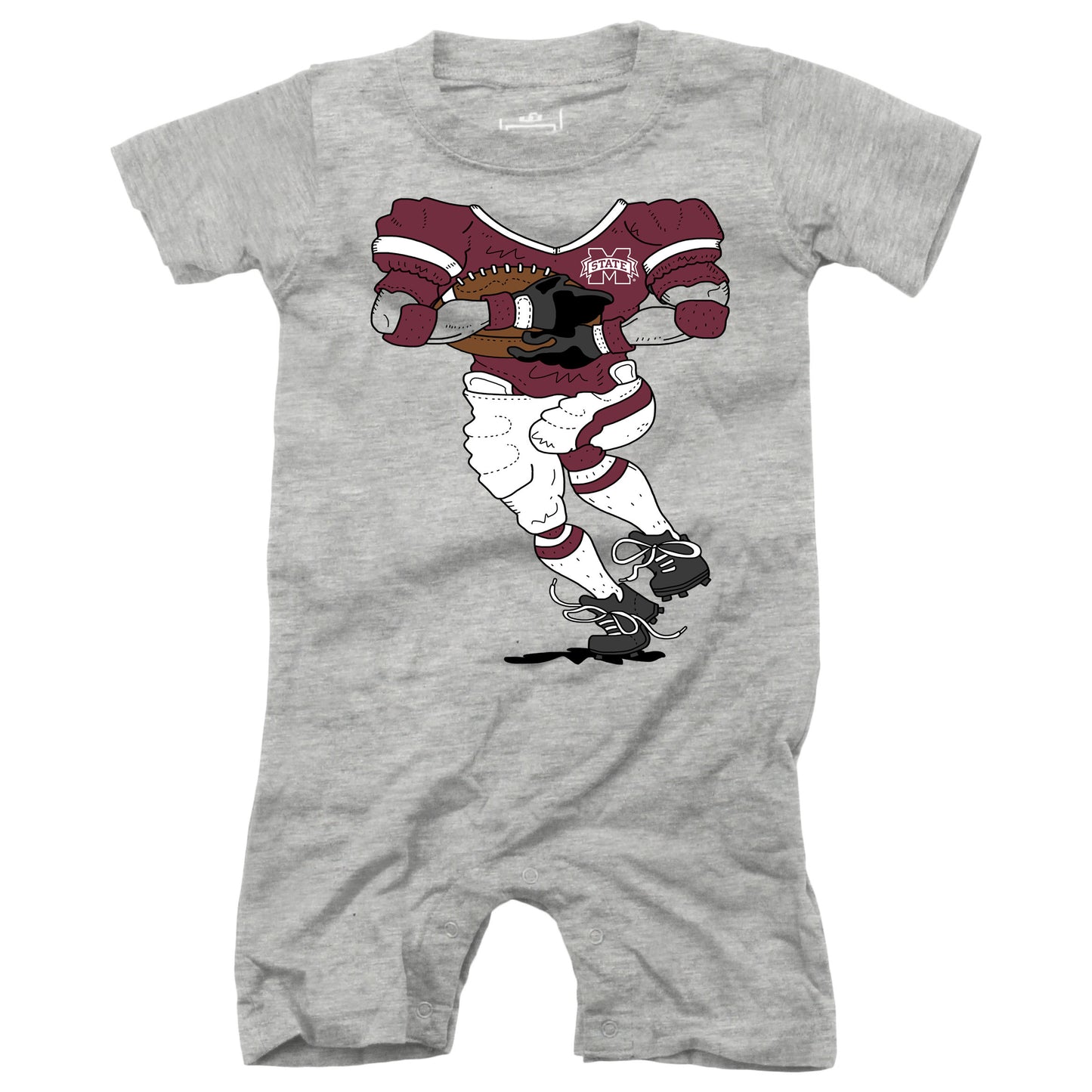 Mississippi State Bulldogs Infant SS Shorts Romper