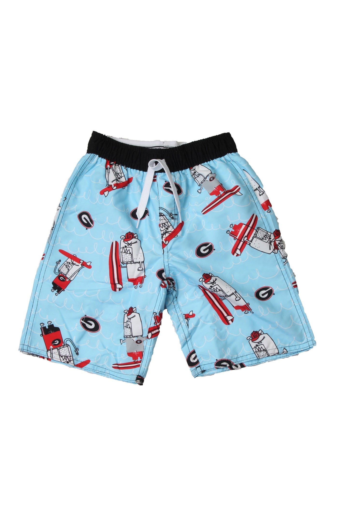 Georgia Bulldogs Youth Boys Caricature Swim Trunks