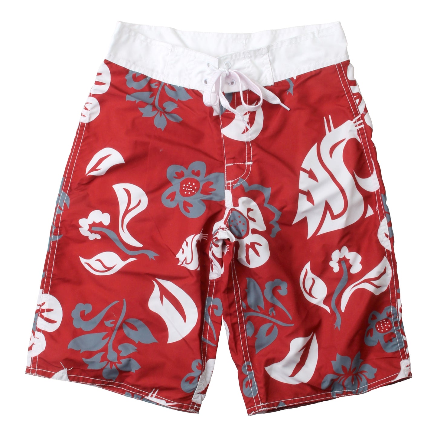 Washington State Cougars Youth Boys Floral Board Shorts